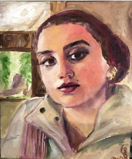 oil on canvas self portrait - 2018