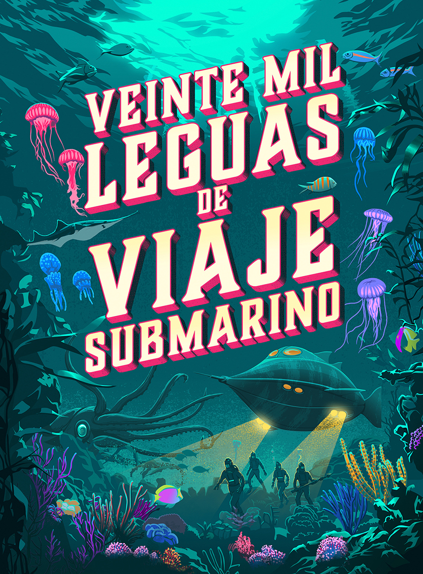 Jules Verne Veinte Mi Leguas De Viaje Submarino Book Cover