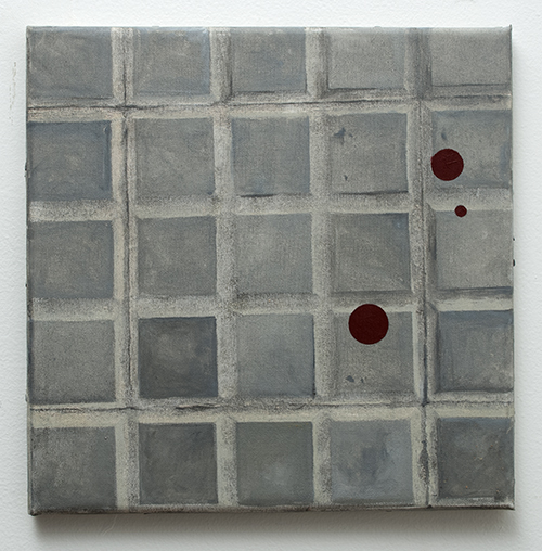 Baldosa, 1972 Acrylic on canvas, 12” x 12”