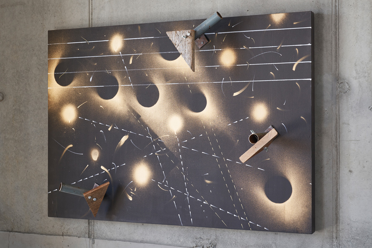 Kemang Wa Lehulere, Where Did the Sky Go (2020) | Installation view at Galerie Tschudi, Zuos, Switerzland | Courtesy of Galerie Tschudi