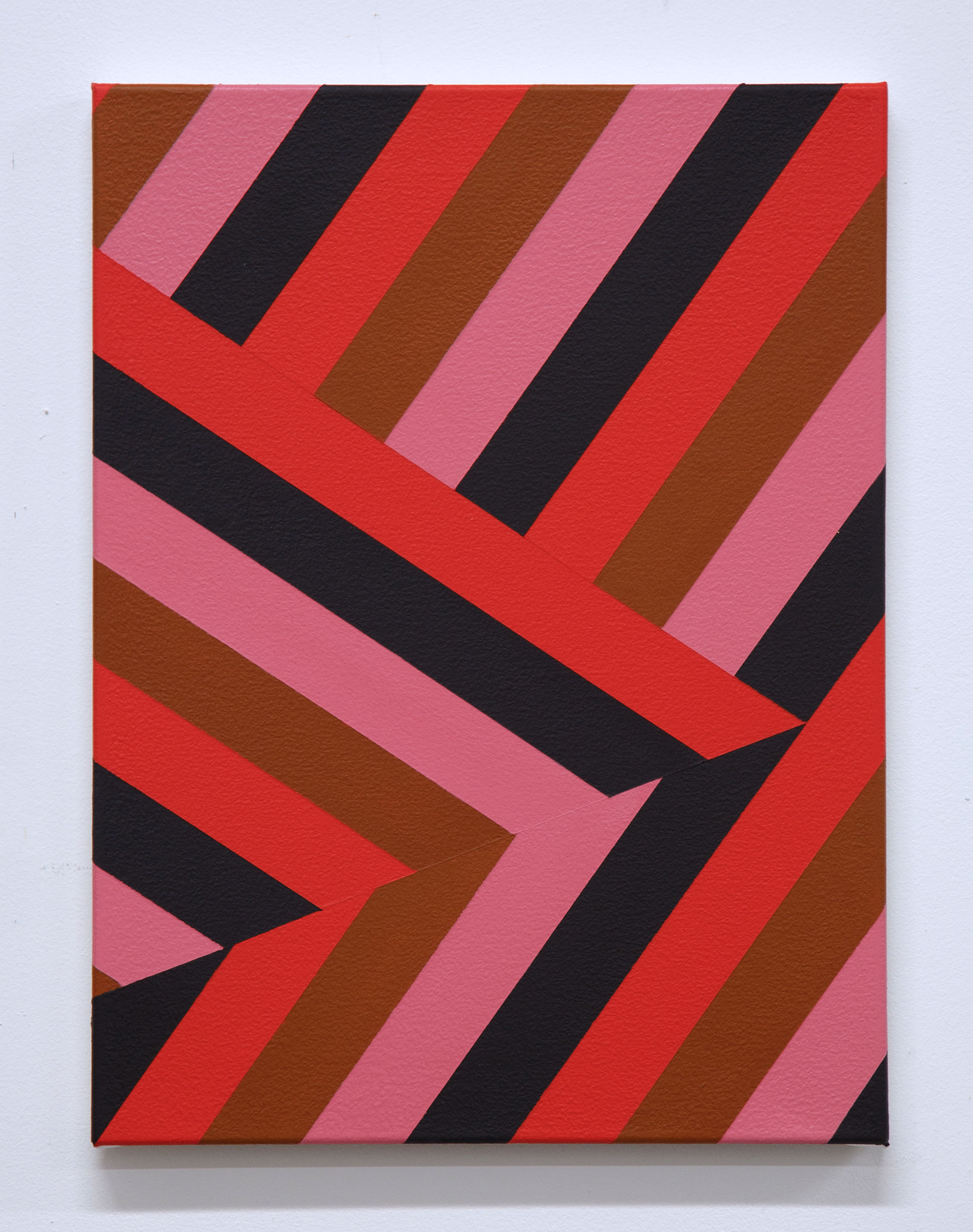 Lineae XXXIX 40cm x 30cm acrylic on canvas - £150 (previously £200)