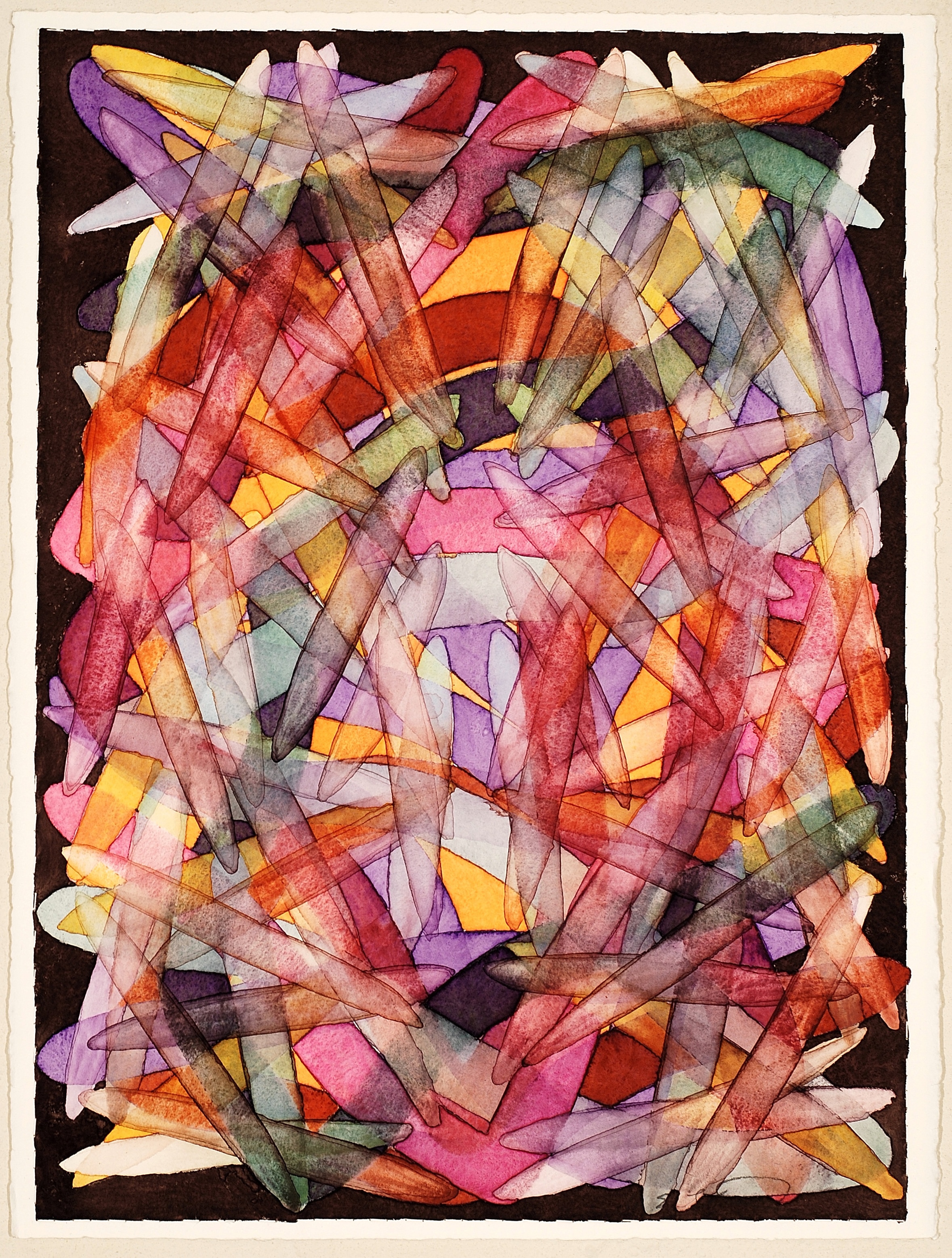 2025 IX, watercolor on paper, 30 x 22 inches