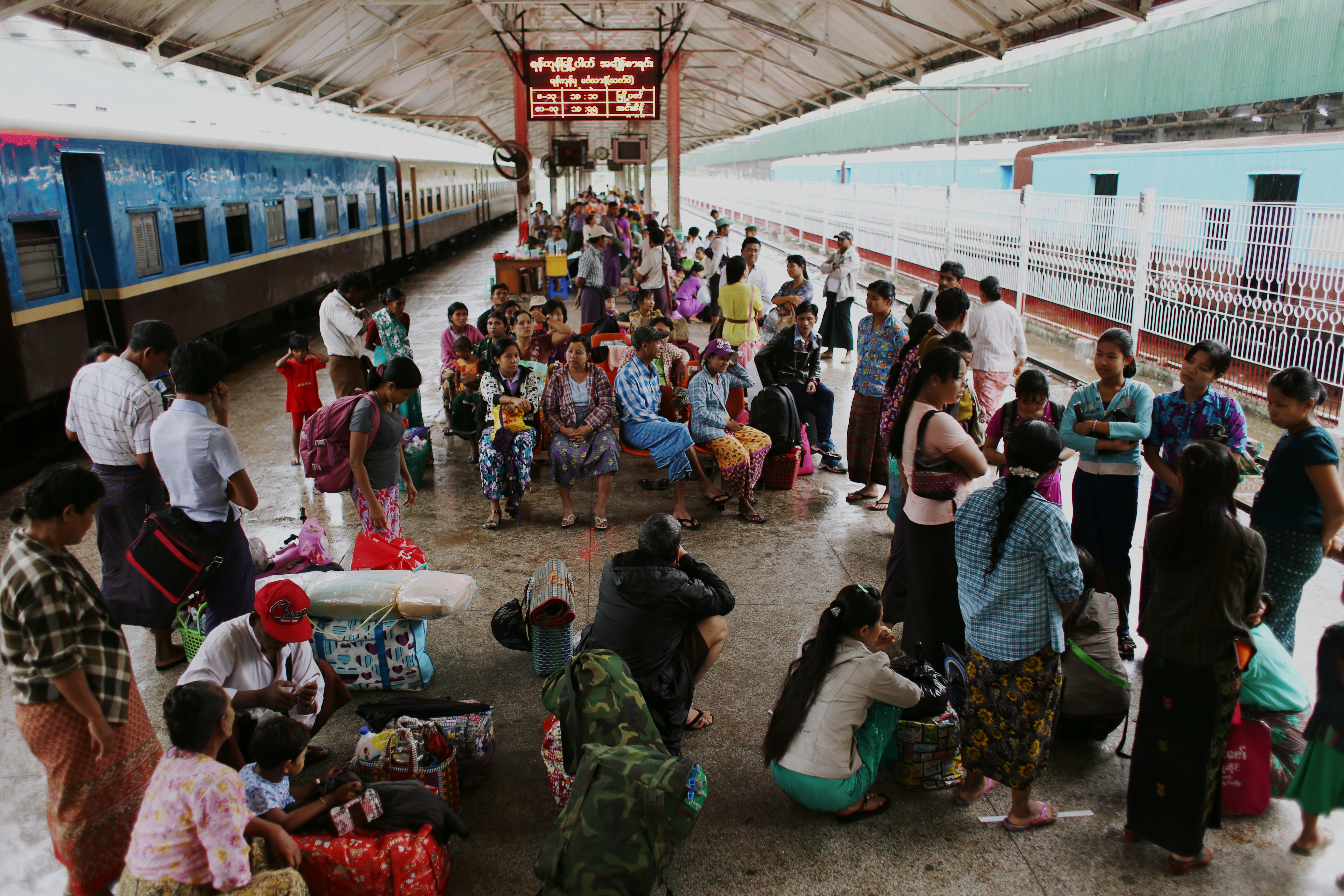 Today is a national holiday for the Tazaungdaing Festival or Festival of Lights, held during the full moon of the eighth month of the Burmese calendar, and traditionally marking the end of the rainy season. As it turns out, it is still raining big warm sticky droplets. It is clear this is not going to hamper the celebrations though, and I am invited to a street party that evening where there is food and dancing. The heartfelt and sincere Burmese hospitality astounds me and will remain the most memorable feature of my time in Yangon.