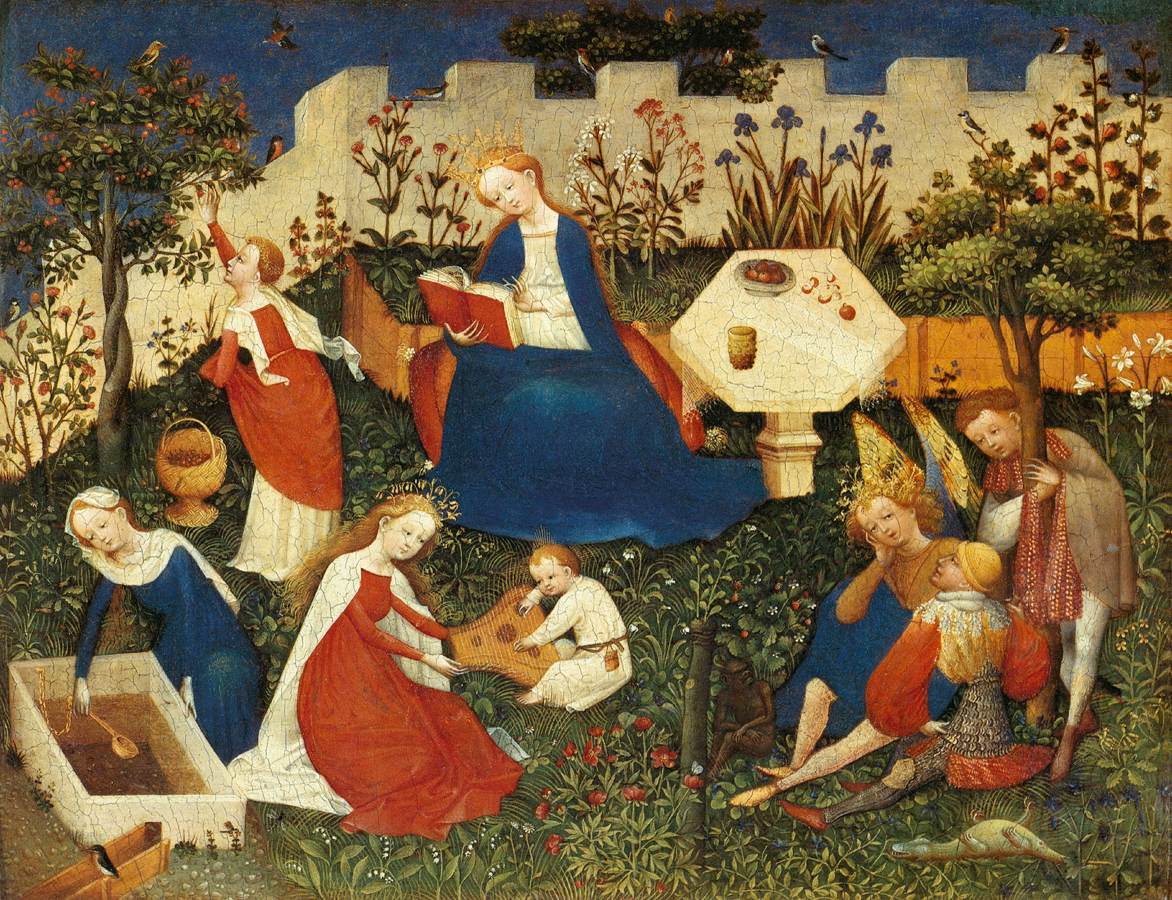 Frankfurt Paradiesgärtlein (Garden of Paradise) by "Upper Rhenish Master" c.1410