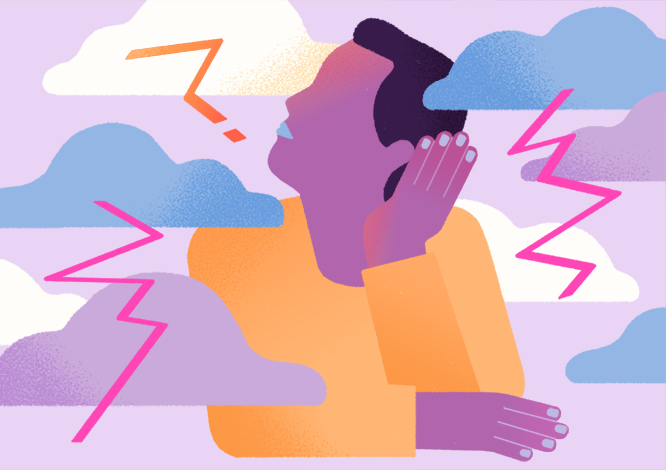 Migraine Illustration María Hergueta