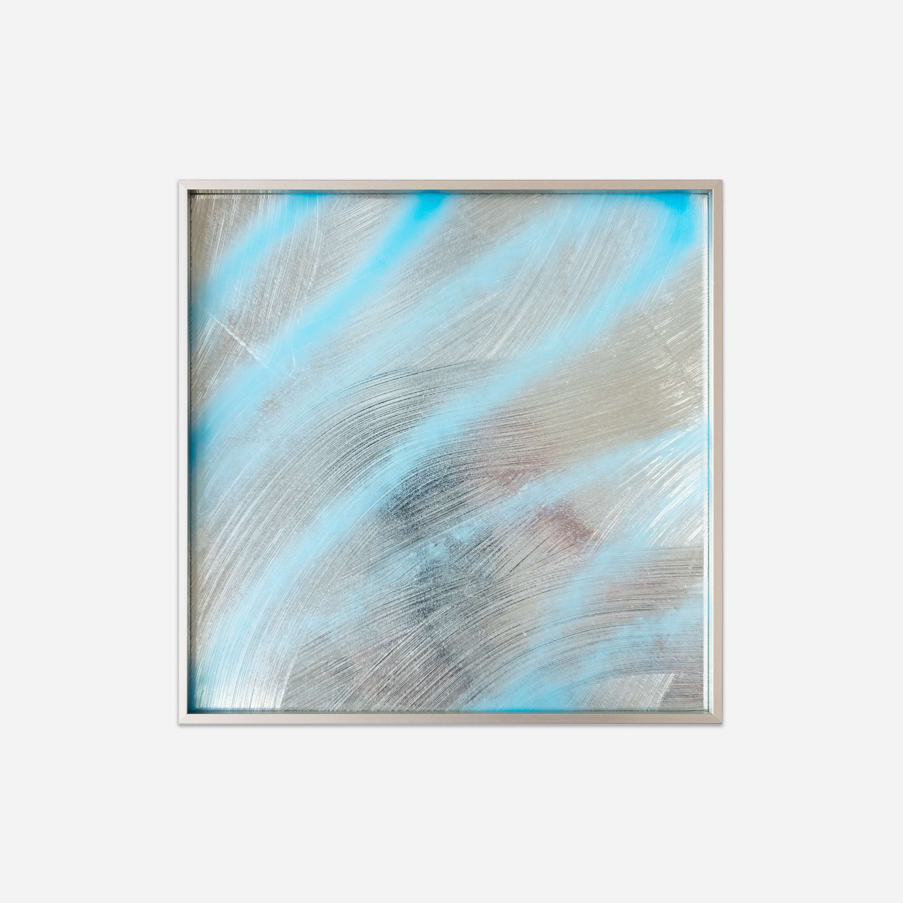 RIS 13, 2020, Enamel and acrylic on mirror, 12 x 12 in