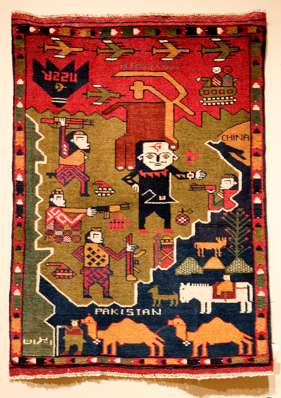 'Najibullah' war rug, 1990s, from warrugs.com