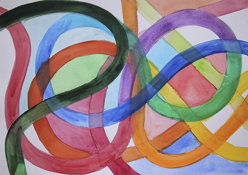 Untitled W1, 2013. Watercolor on paper11 x 15 Inches (28 x 38 cm)