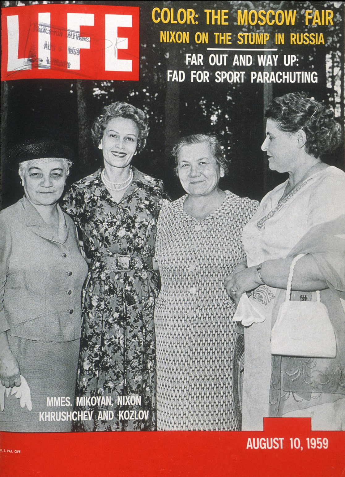 Couverture du "Life magazine", Pavillon american de l'exposition universelle de Moscou, 10 Août 1959