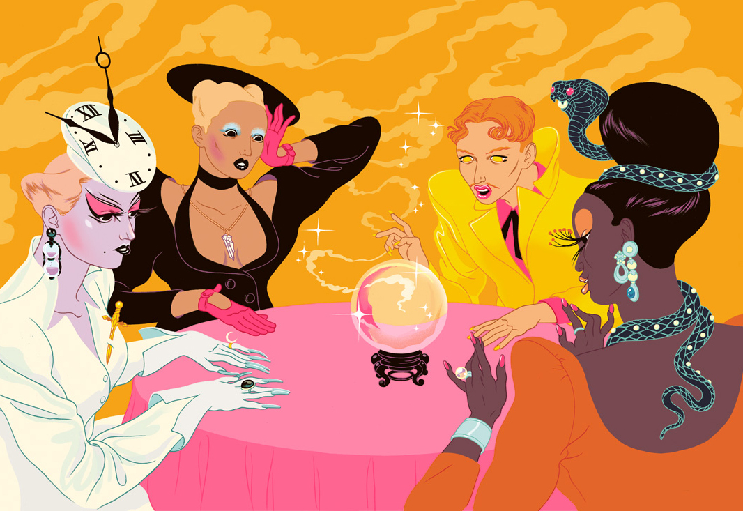 Illustration for Nobrow's 'The Art of Drag' Book, 2019