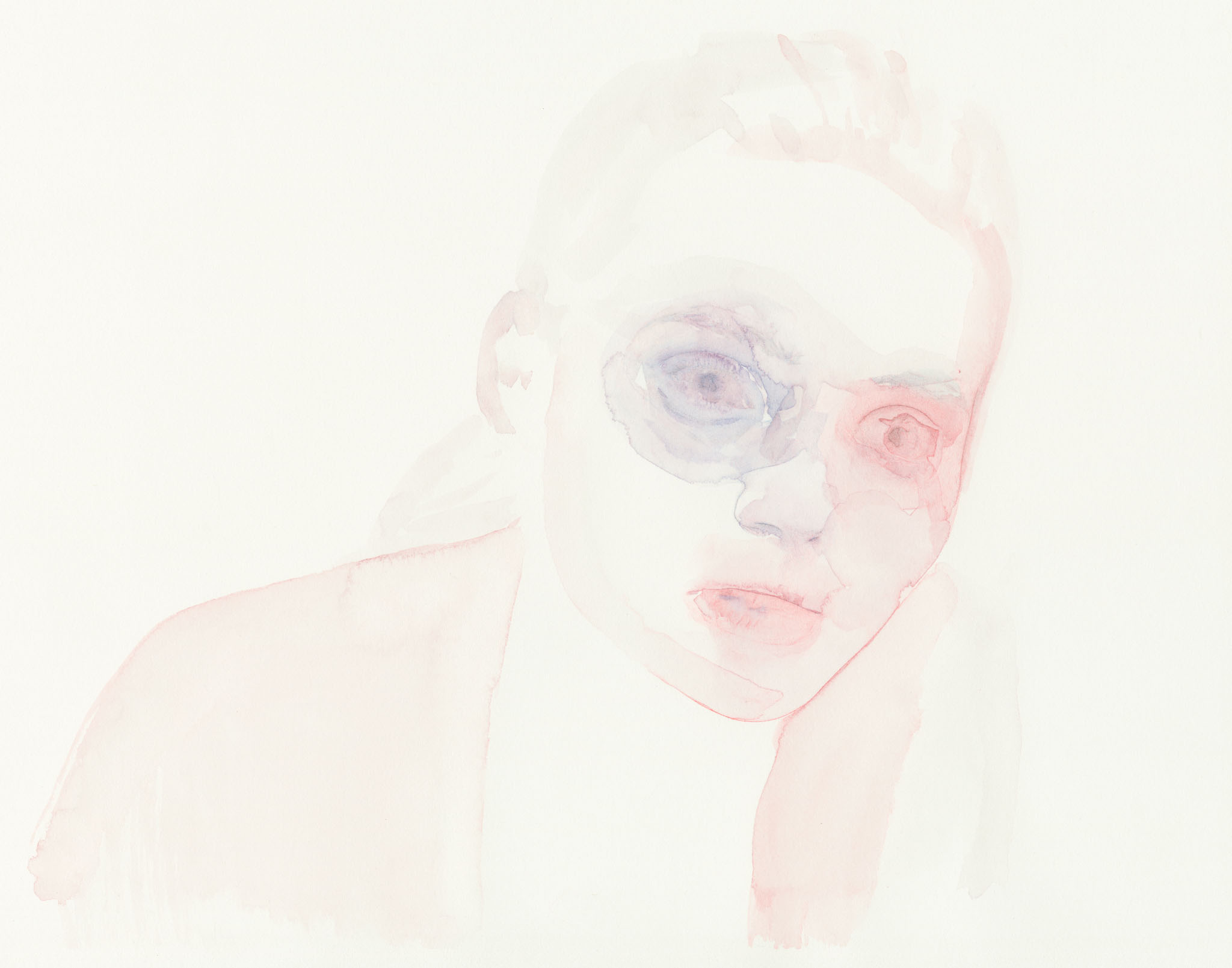 Sarah 11x14 colored pencil and watercolor on paper 2017