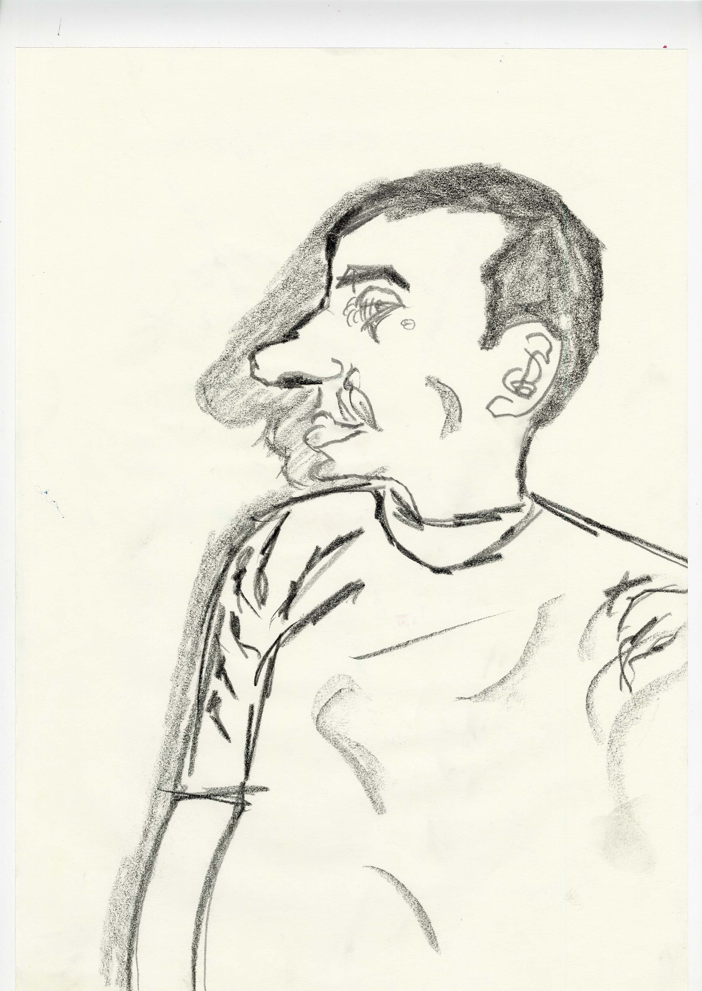 "Hayrik“ - "Dad", 29.7 cm x 42 cm, coal