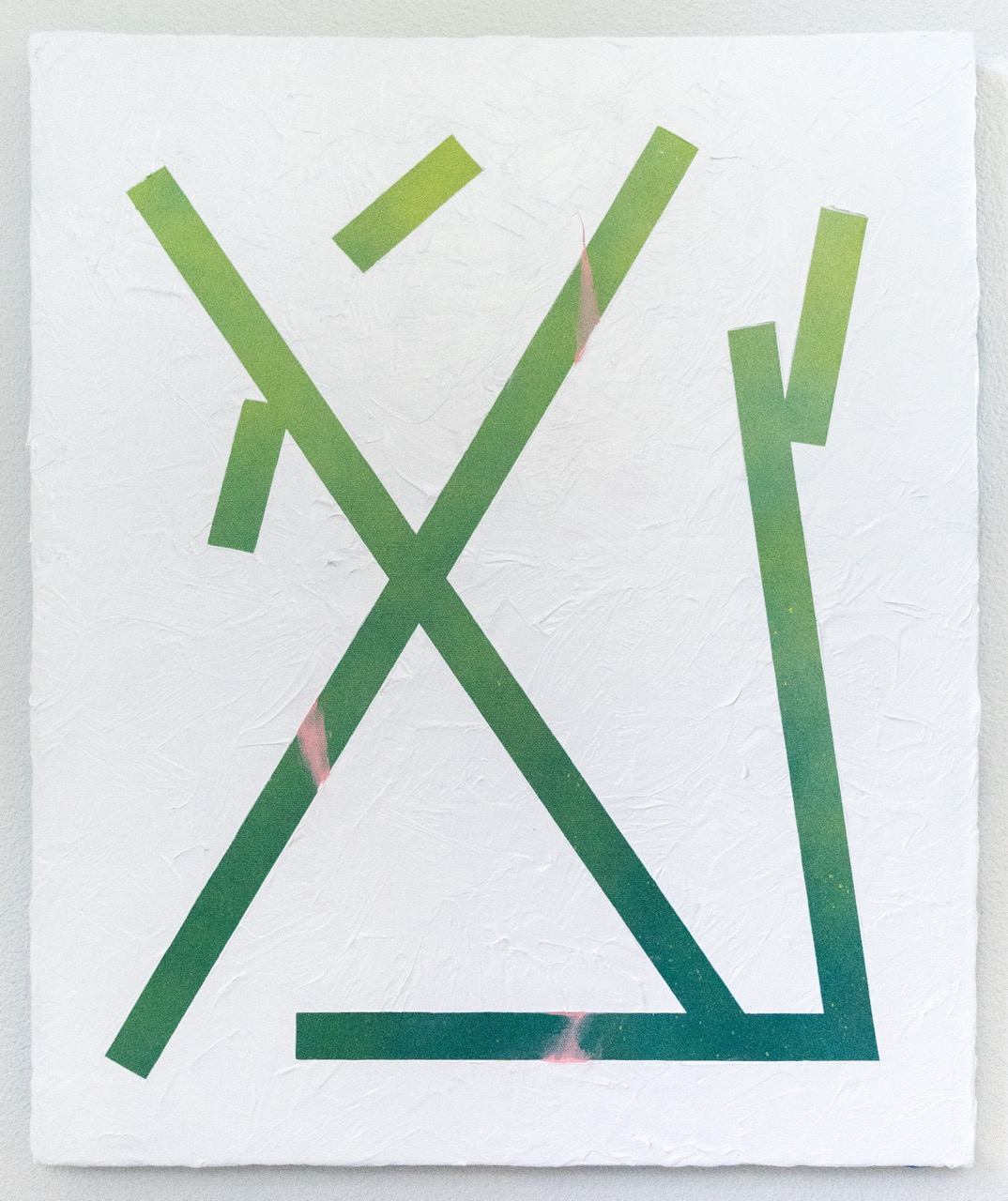 The Smallest Life Or The Biggest One (XS or XL) Acrylic, enamel, canvas 20 x 24 inches 2017