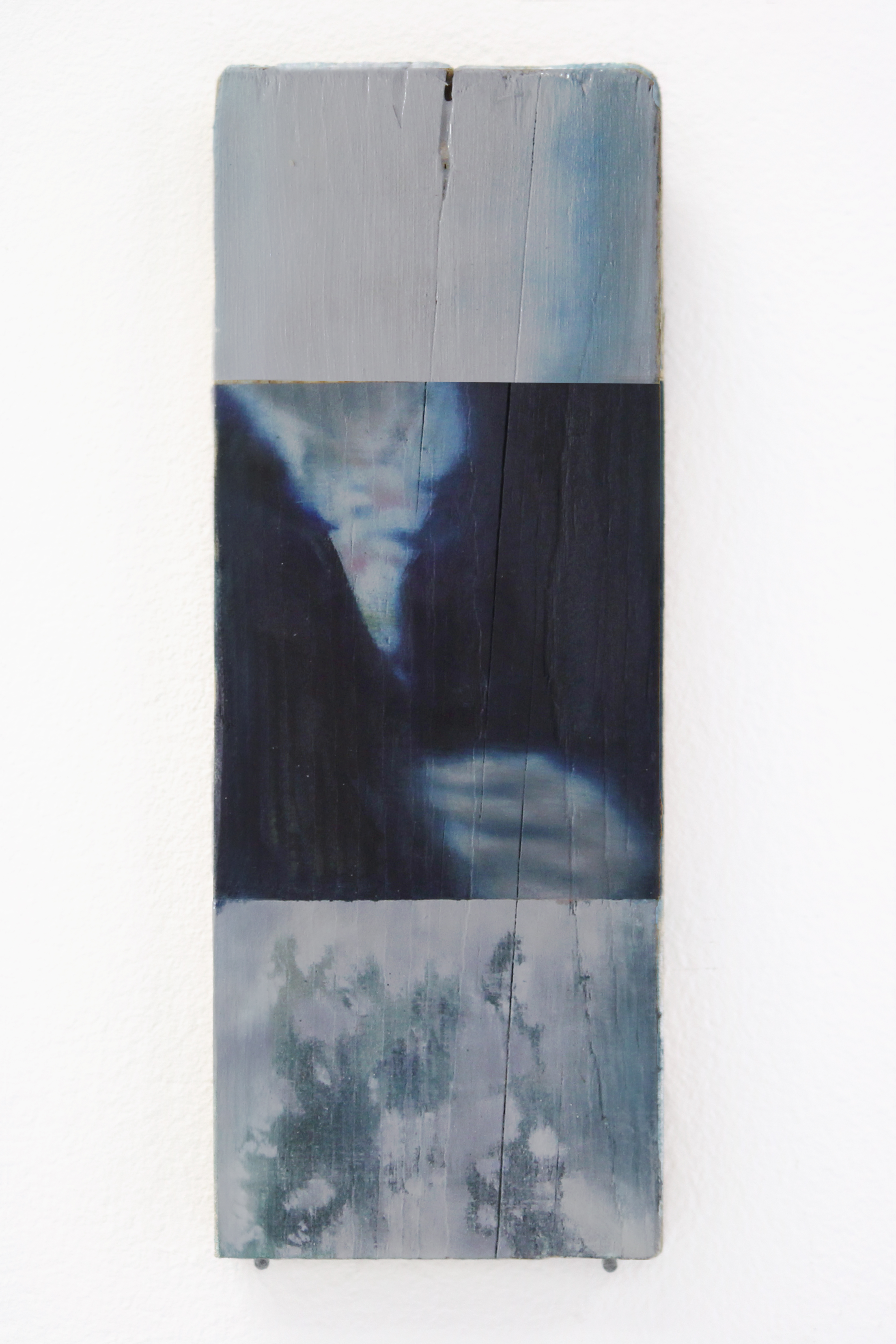 'Woods', Oil on wood, 10 x 28 cm