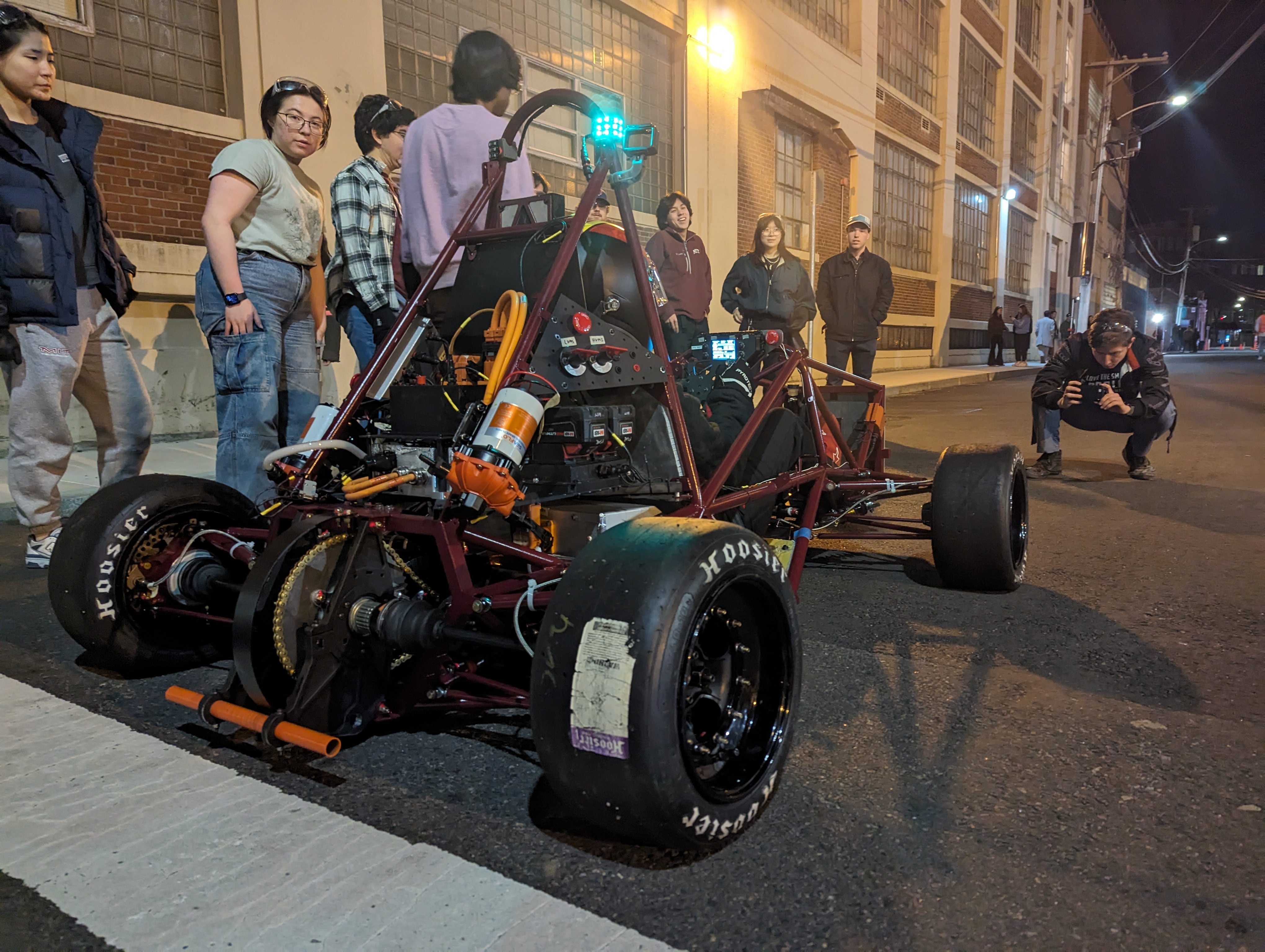 alley testing the car 