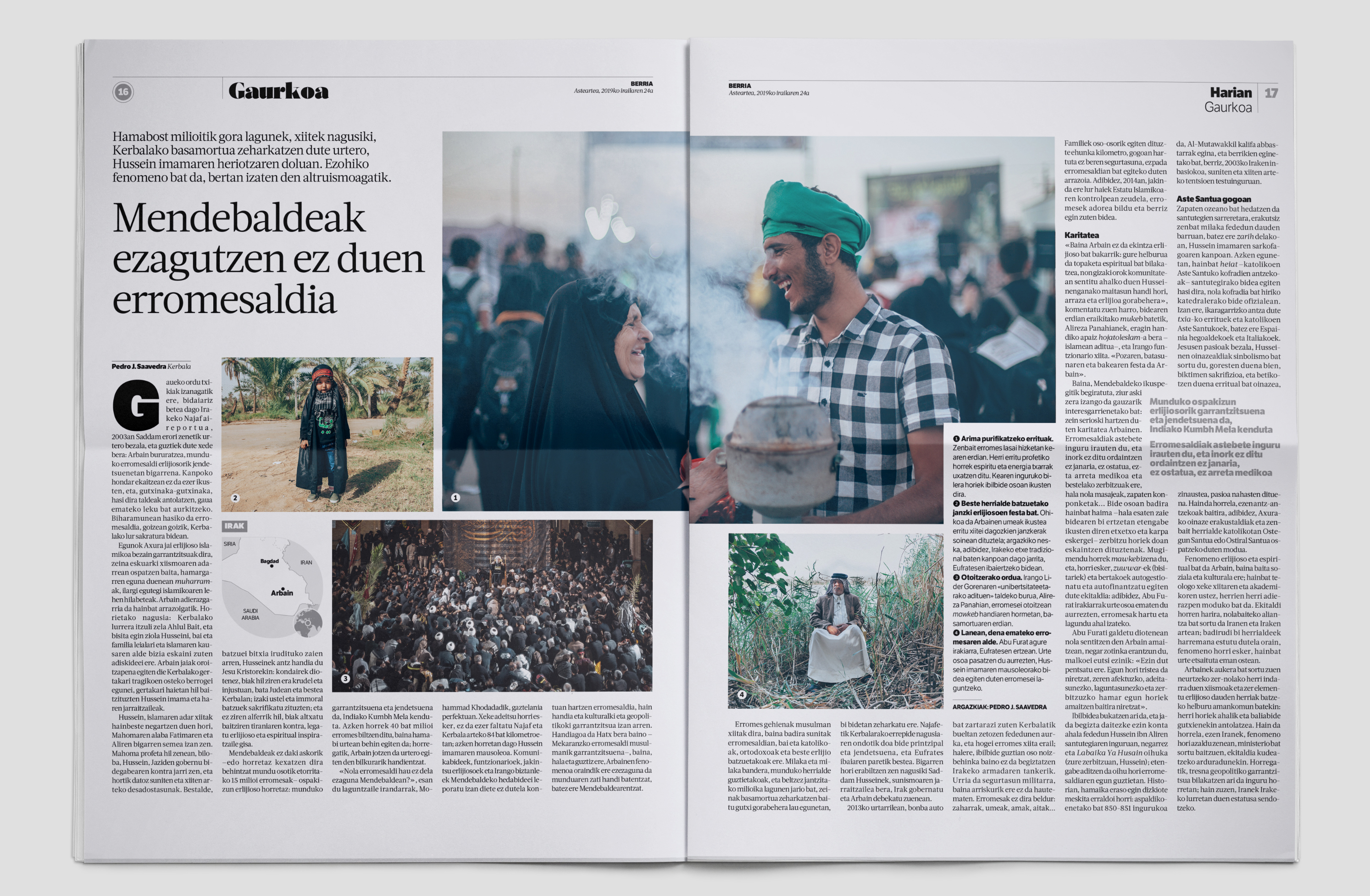 Periódico Arbaeen Articulo escrito para el periódico Berria y publicado el viernes 24 de septiembre de 2019.