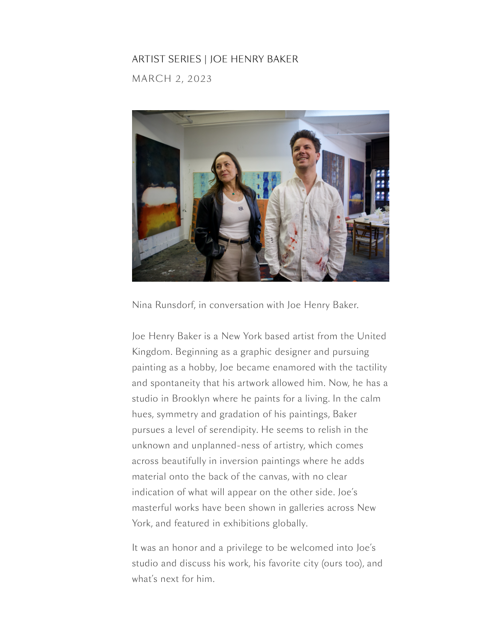 Click for full interview