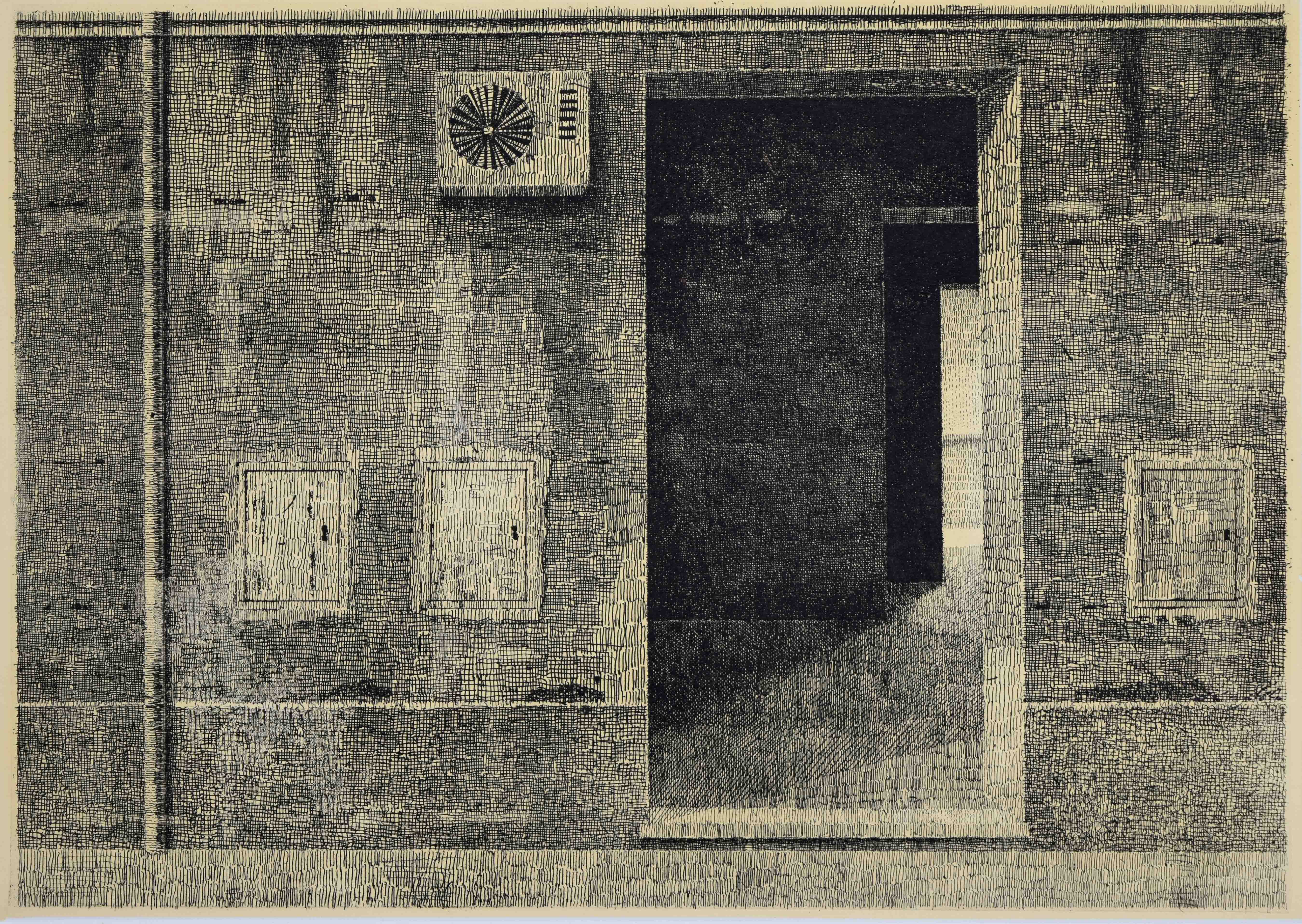 Androne, 2020, acquaforte su zinco, mm 250x350