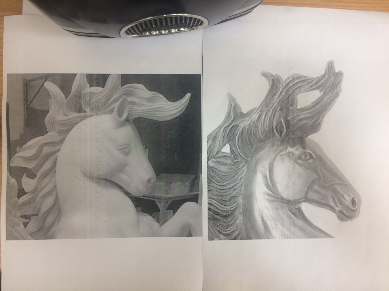 early CIB Gala sculpture sketch 