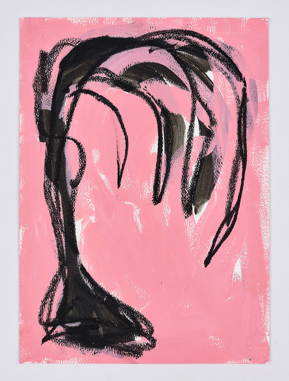 Untitled, 2019. 42cm x 29.7cm. oil, acrylic and pencil on paper