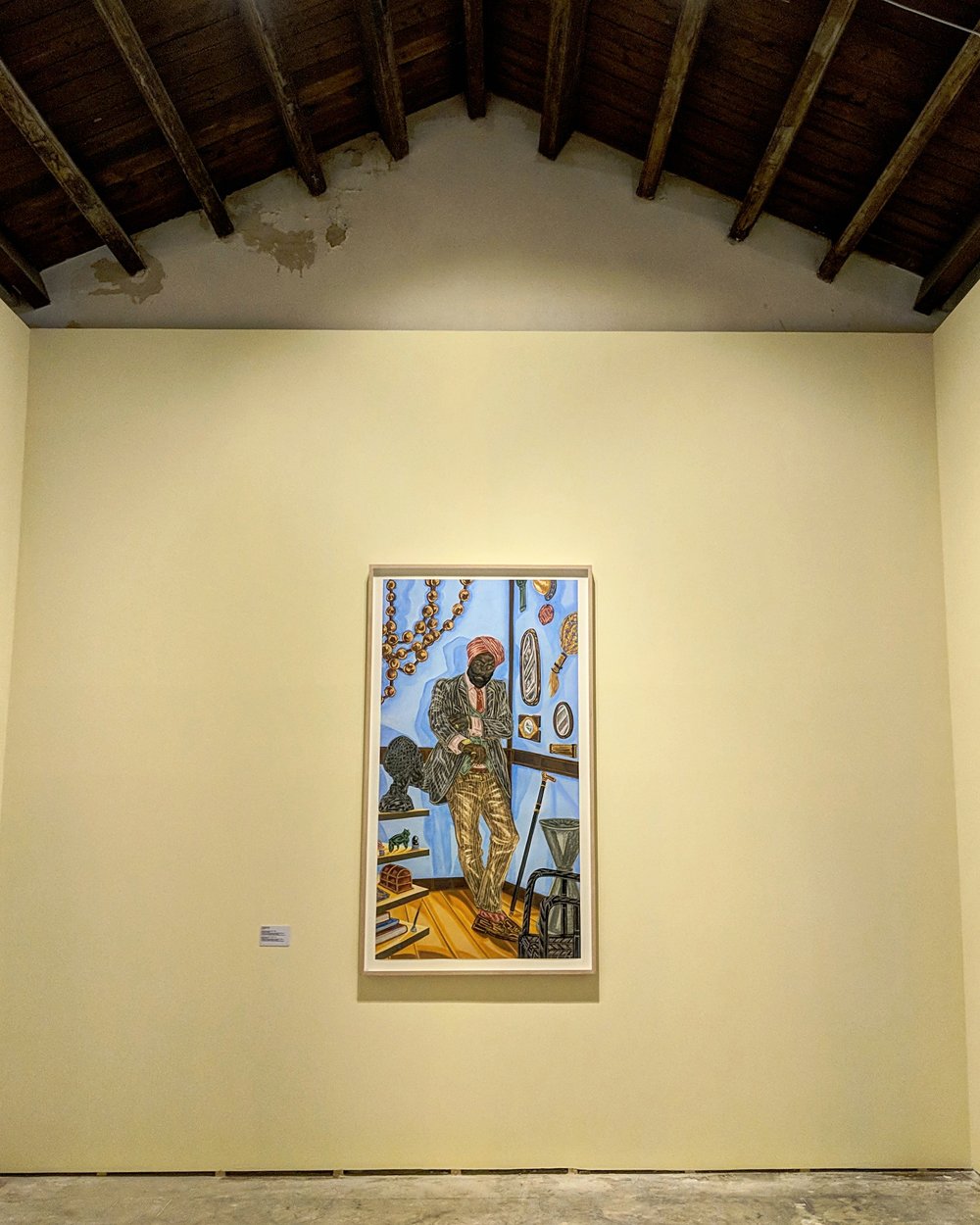 Toyin Ojih Odutola: Scenes of Exchange, installation view at the Orto Botanico di Palermo for the 12th Manifesta Biennial. Organized by Chiara Cartuccia.