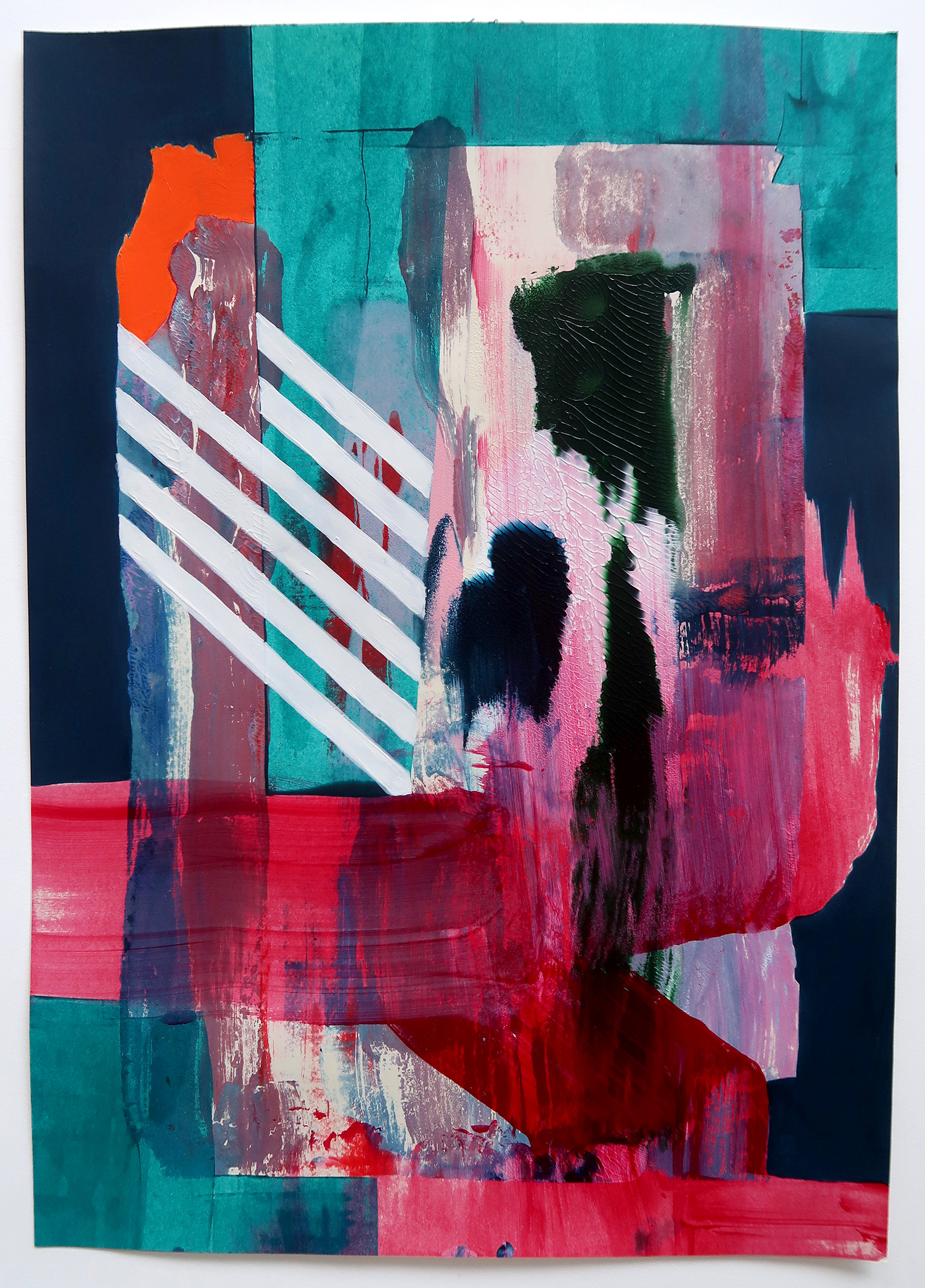 Untitled 511, 2019, Acrylic on paper, 42x29.7cm