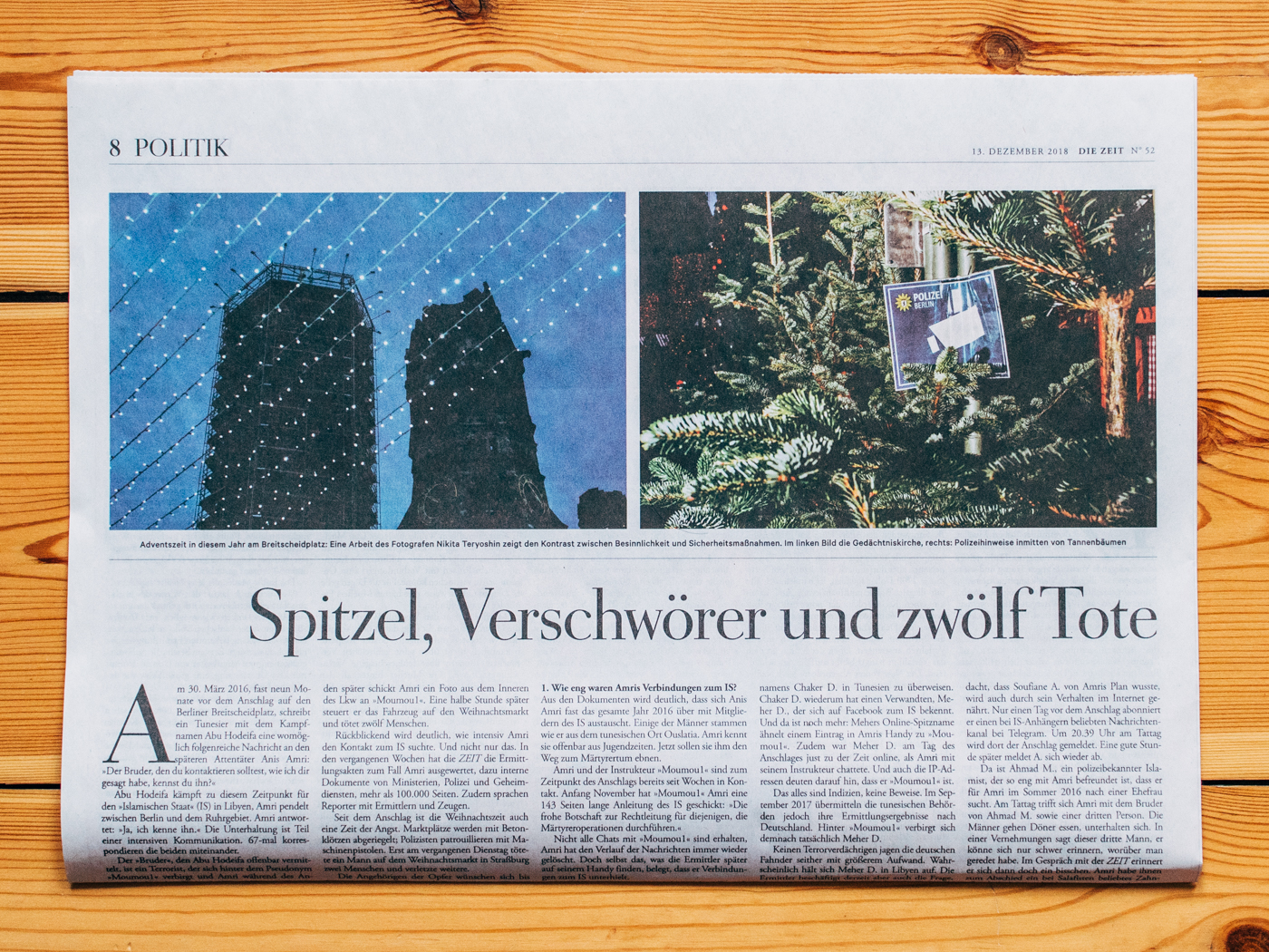 Die ZEIT / Breitscheidplatz Reportage / Dezember 2018