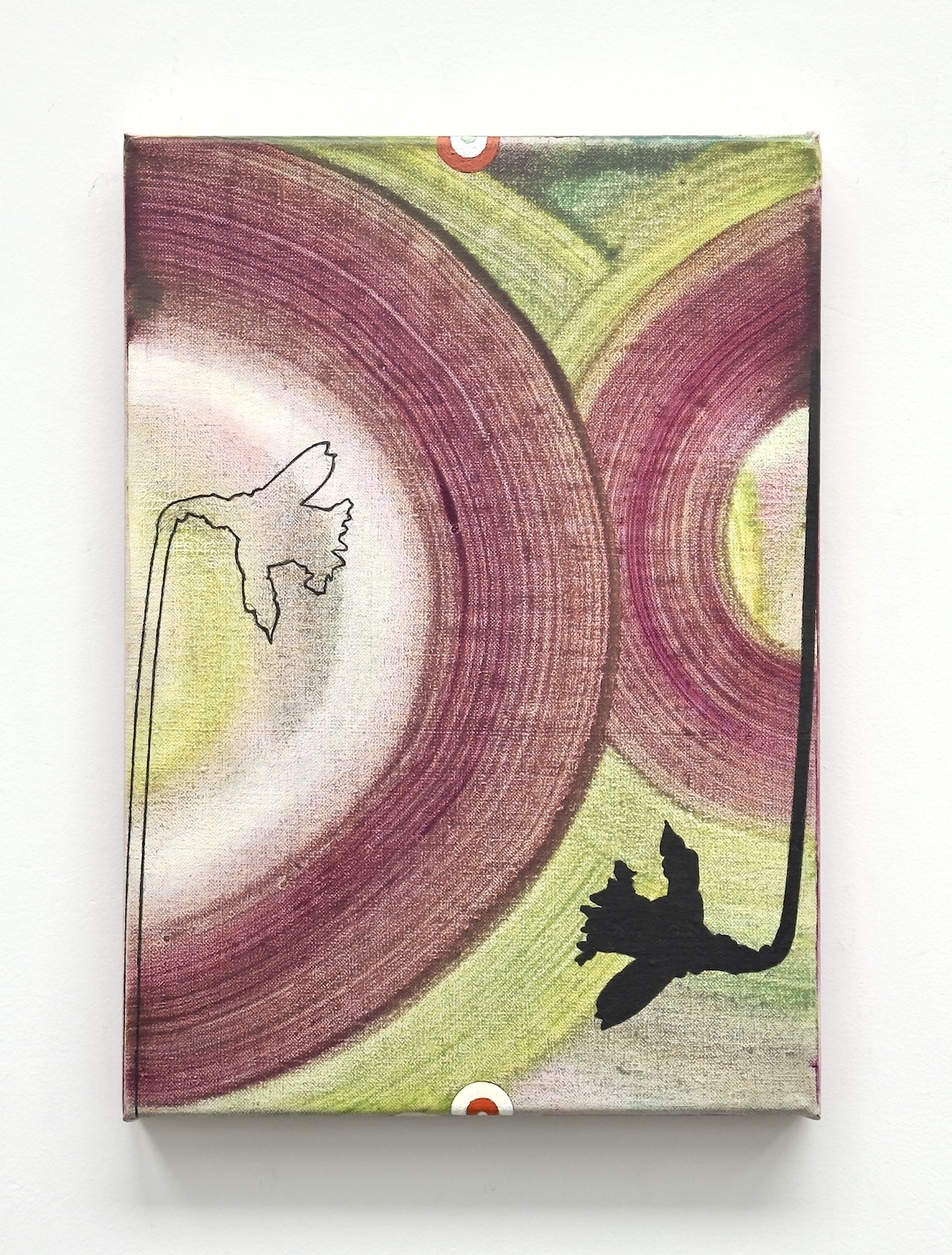 &lsquo;The (possible) order of things&rsquo;, 2026, acrylic and graphite pencil on canvas, 35 x 25 cm.