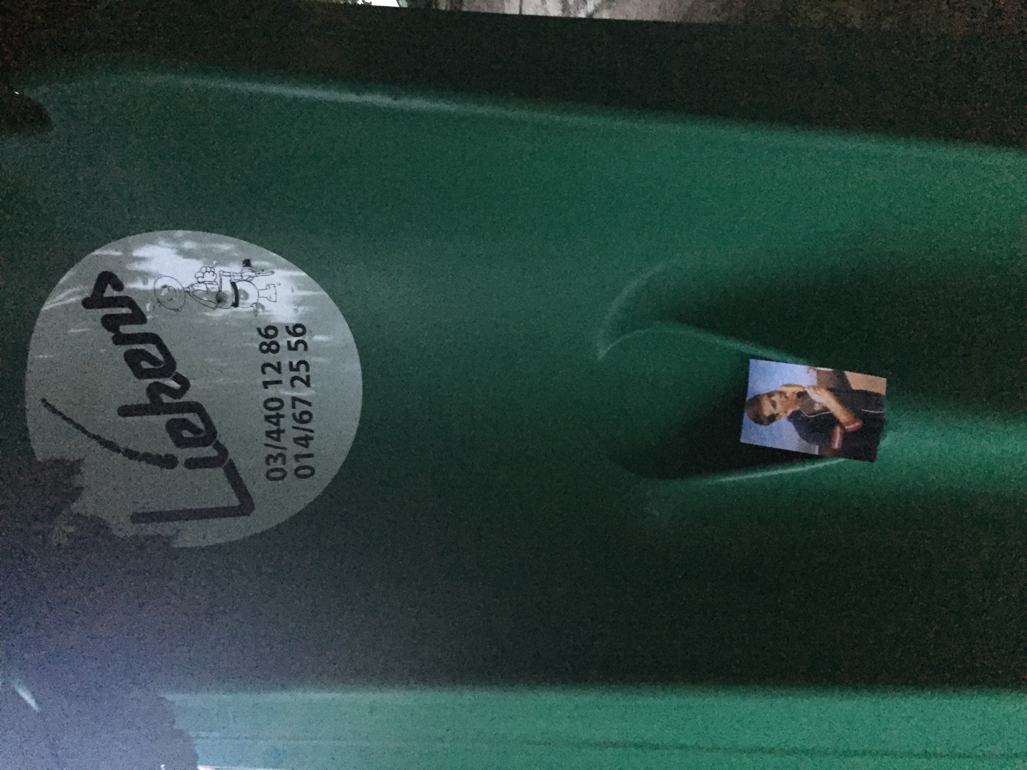 I left this card in a very public urinal at a park in Brussels.