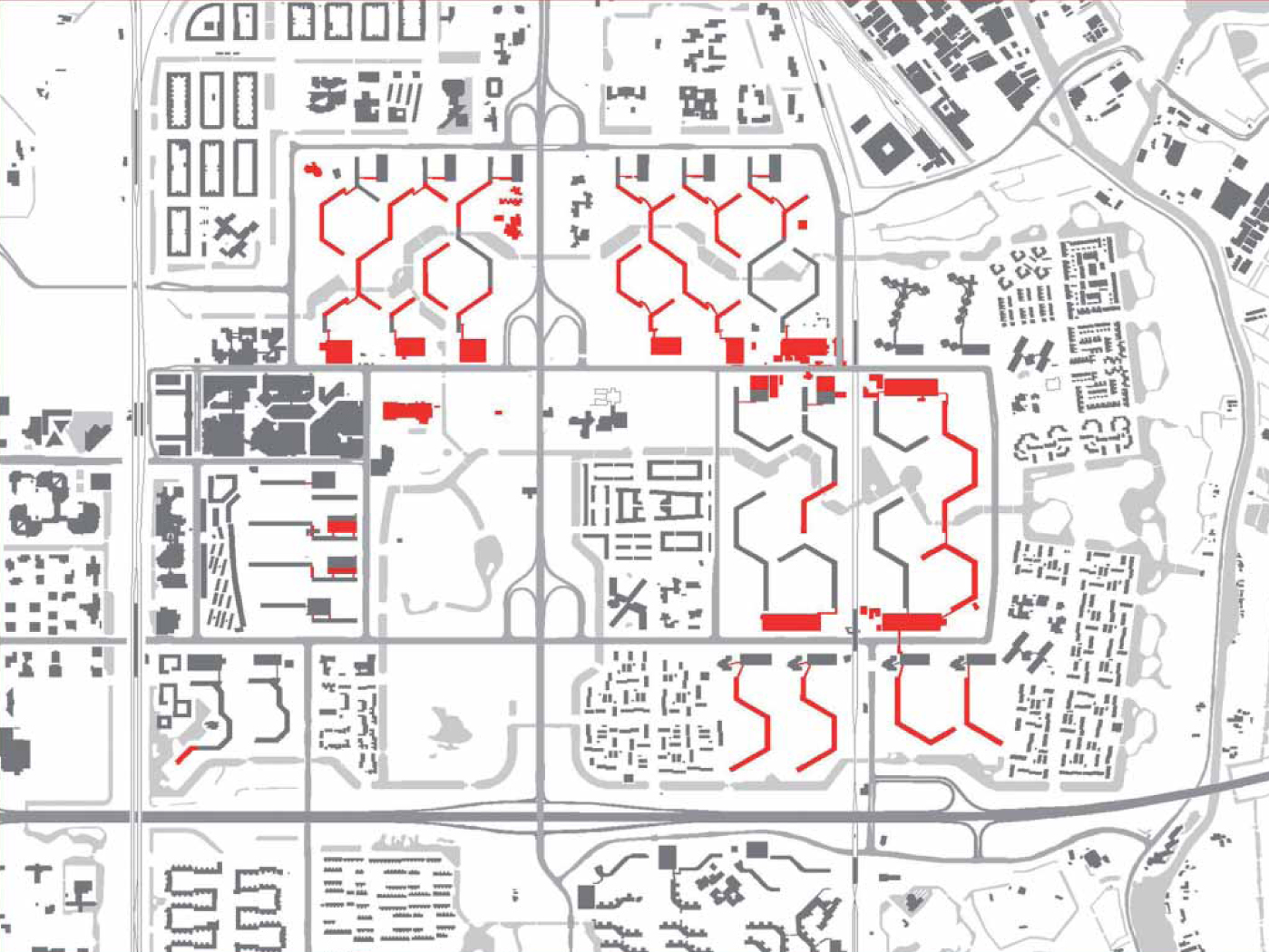 deconstructed buildings