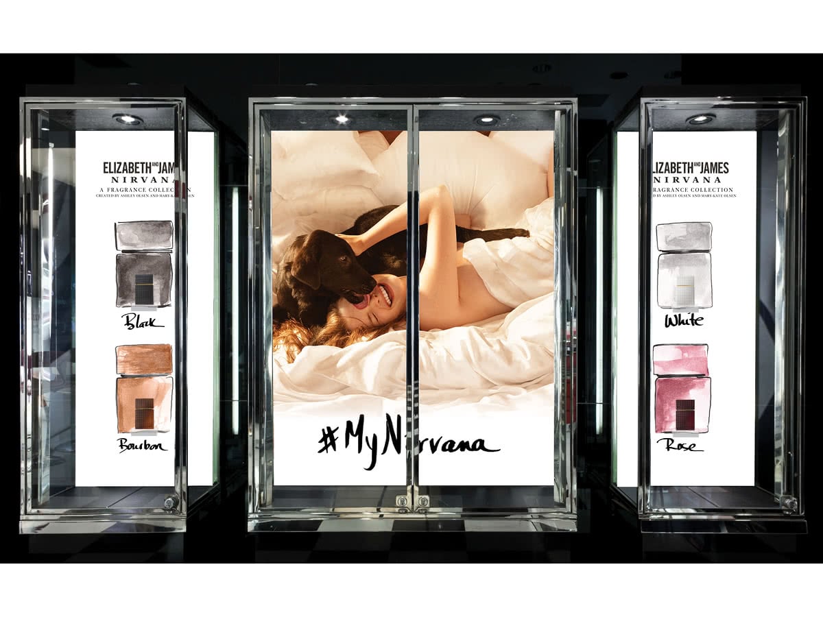 Elizabeth and James Nirvana • Fragrance launch Bloomingdale's NYC