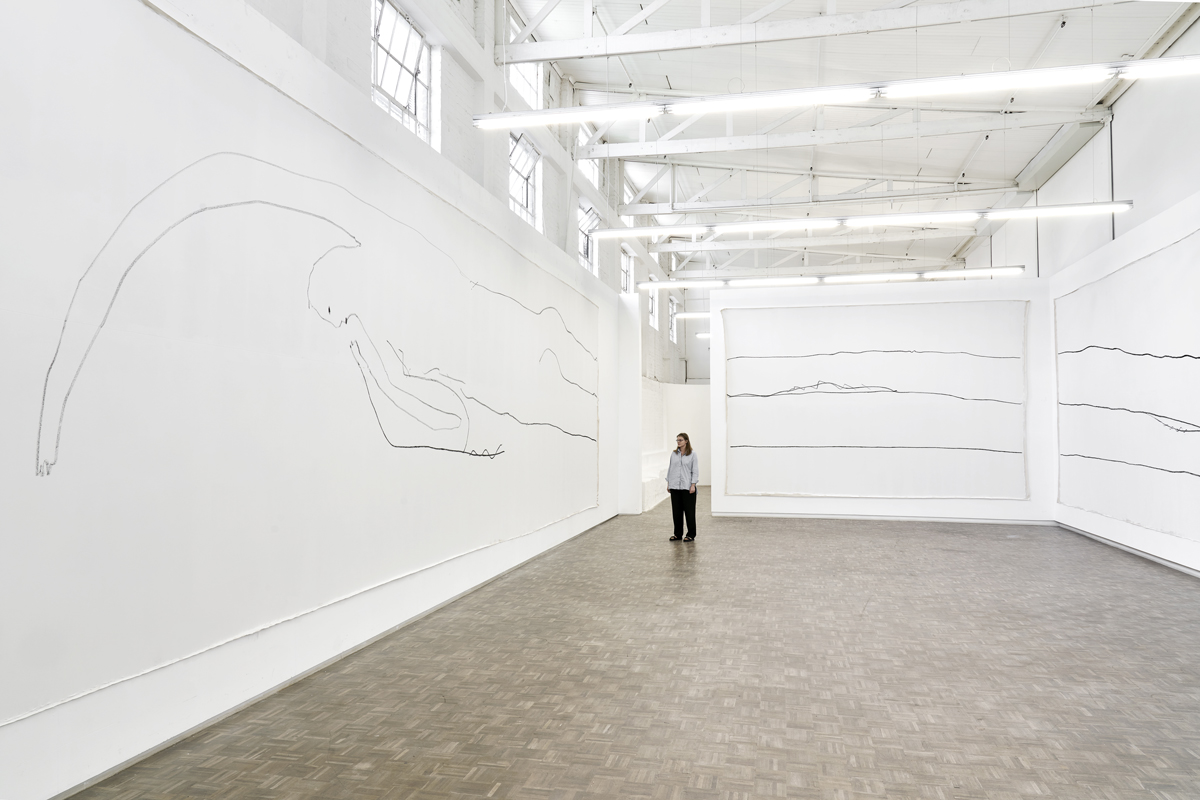 Jared Ginsburg, This is all I have for you (2021) | Oil stick and alkyd paint on canvas, dimensions variable (site-specific)