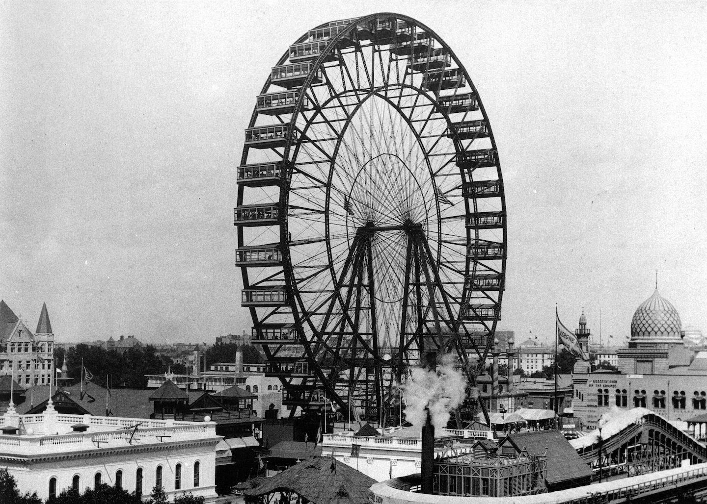 Ferris wheel, Chicago World's Fair, 1893