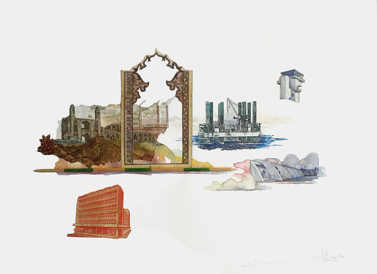 Collage monétaire: Le jeu du Memori, 2019, 24 x 33 cm