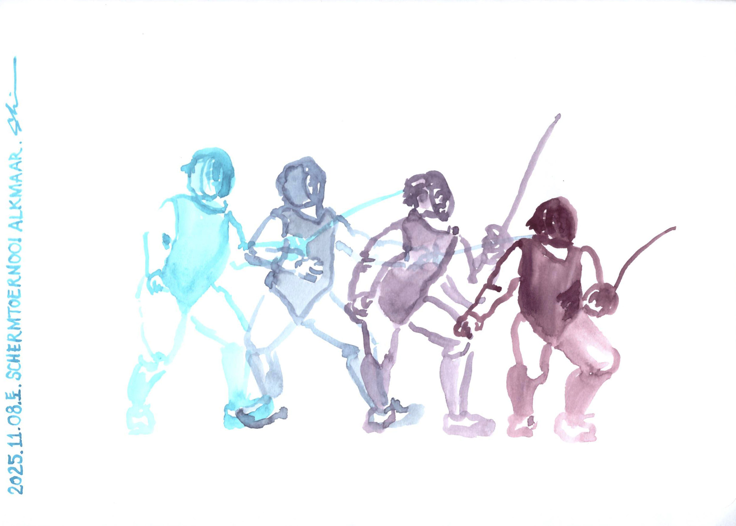 Sequential watercolour