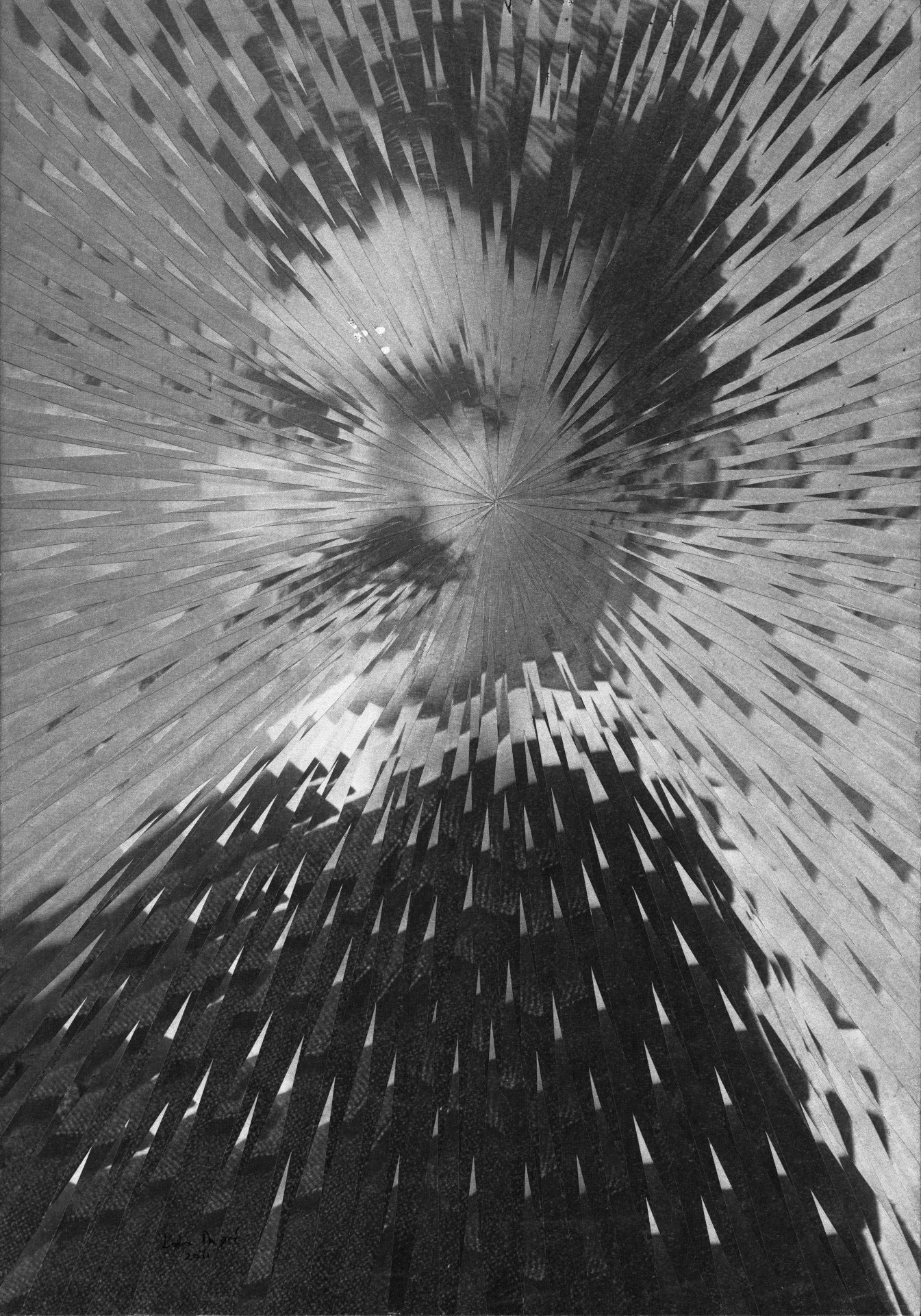 Exploding Tesla, 2011, 8.2 x 11.6 inches