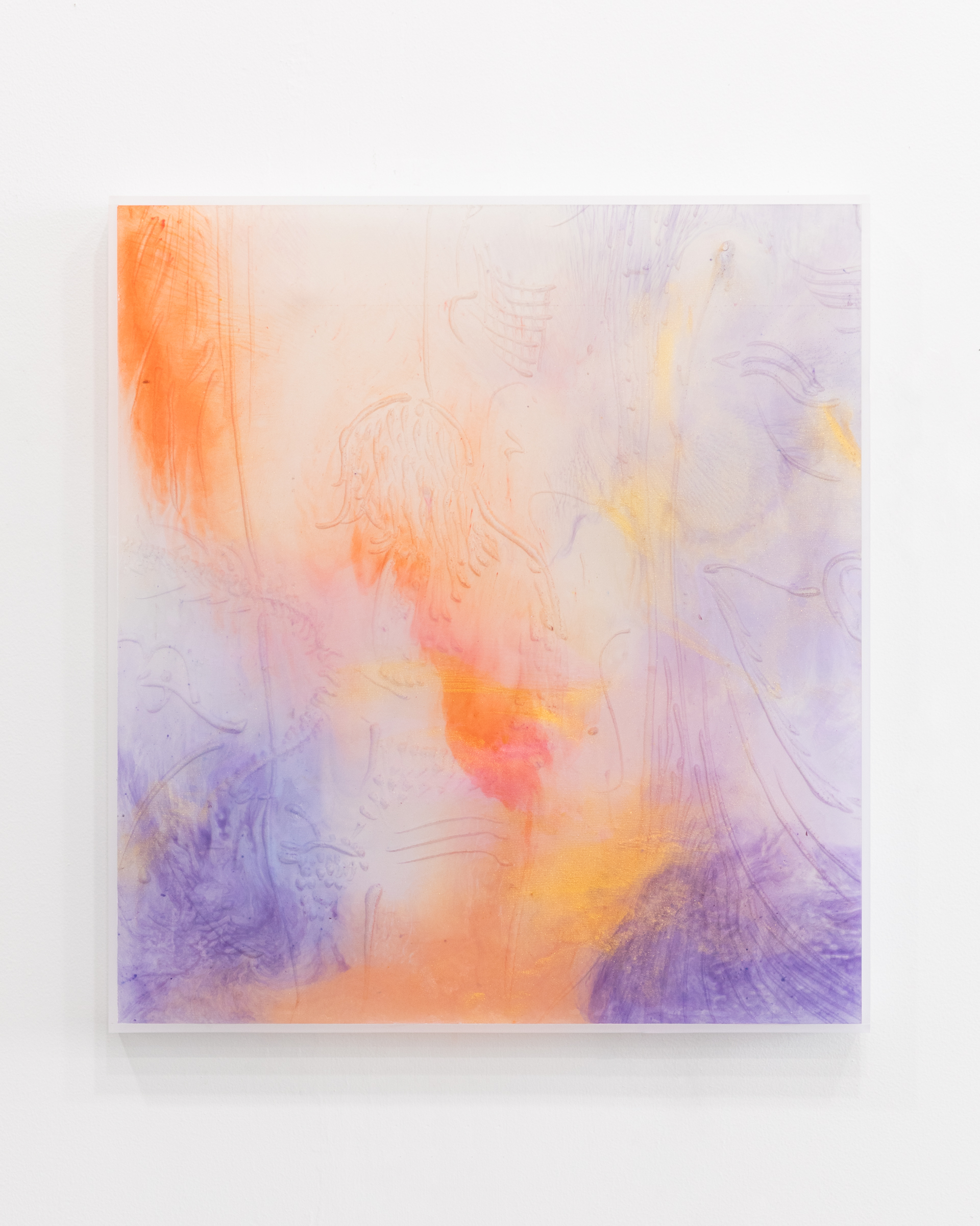 Another day, 2025. Epoxy resin and pigment. 22.25"L x 20.25"W x 2"D