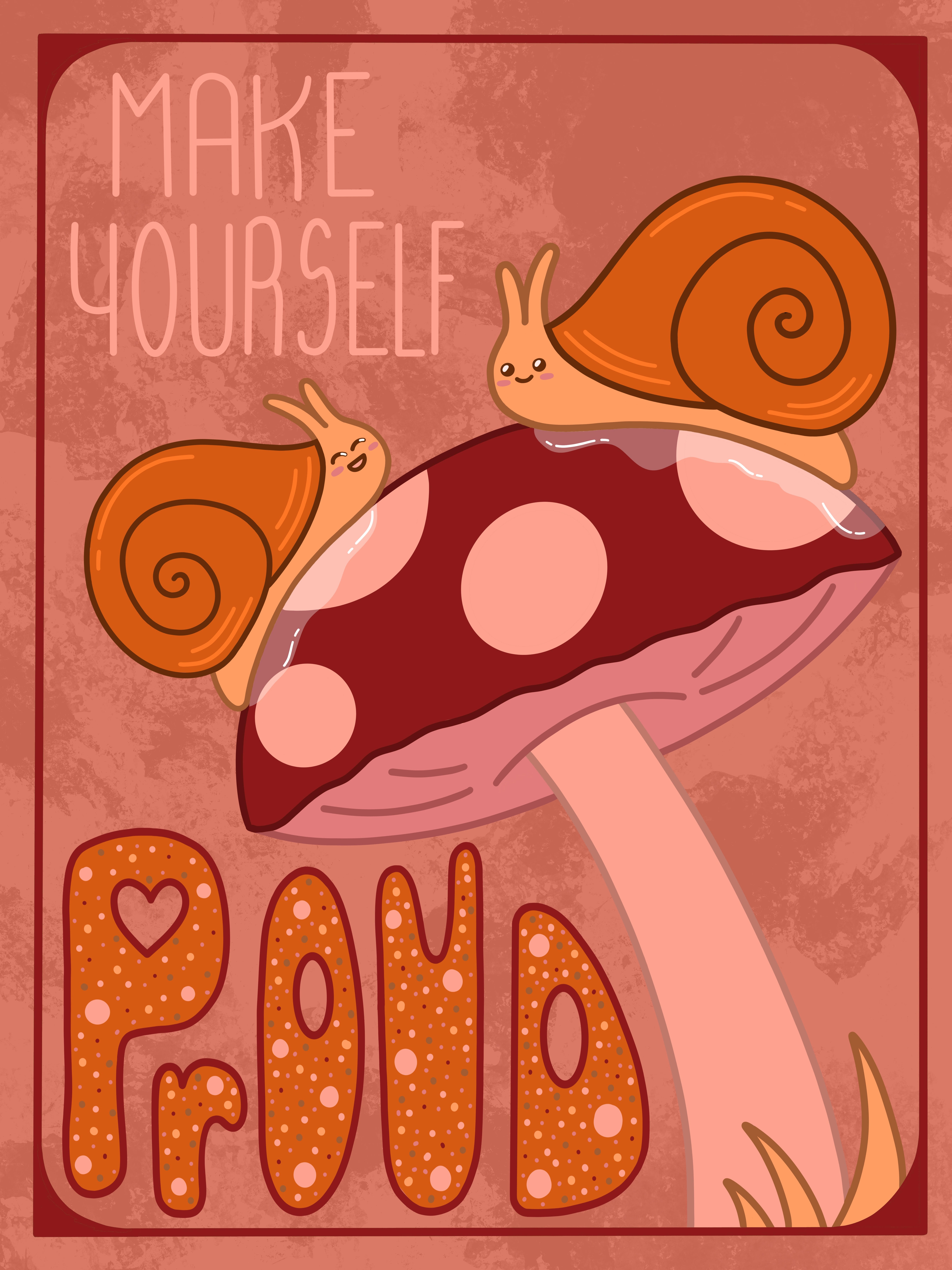 Motivational SnailDigital, 18&rdquo;x 24&rdquo;, 2023