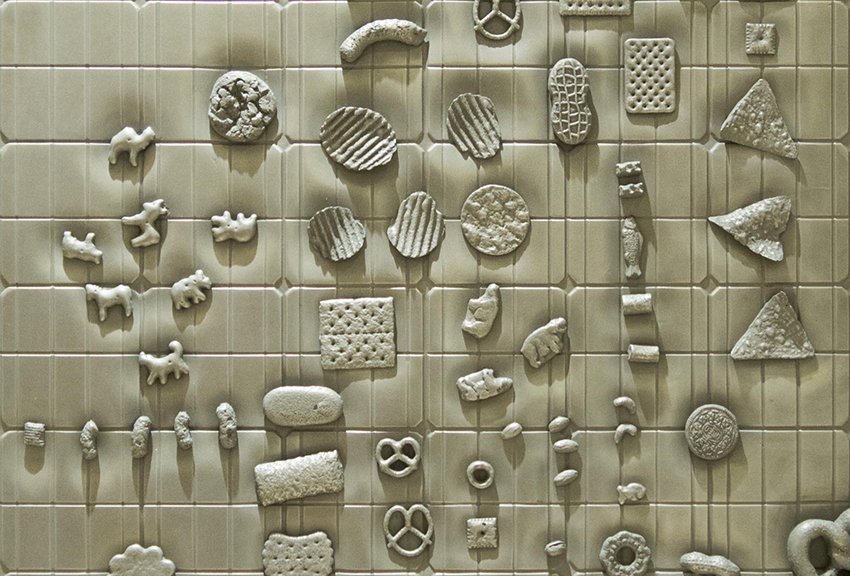 Gleise 667 Cc (detail), 2017, 102 x 102 x 3,5 cm, argent, nickel, aluminium, zinc, polymere