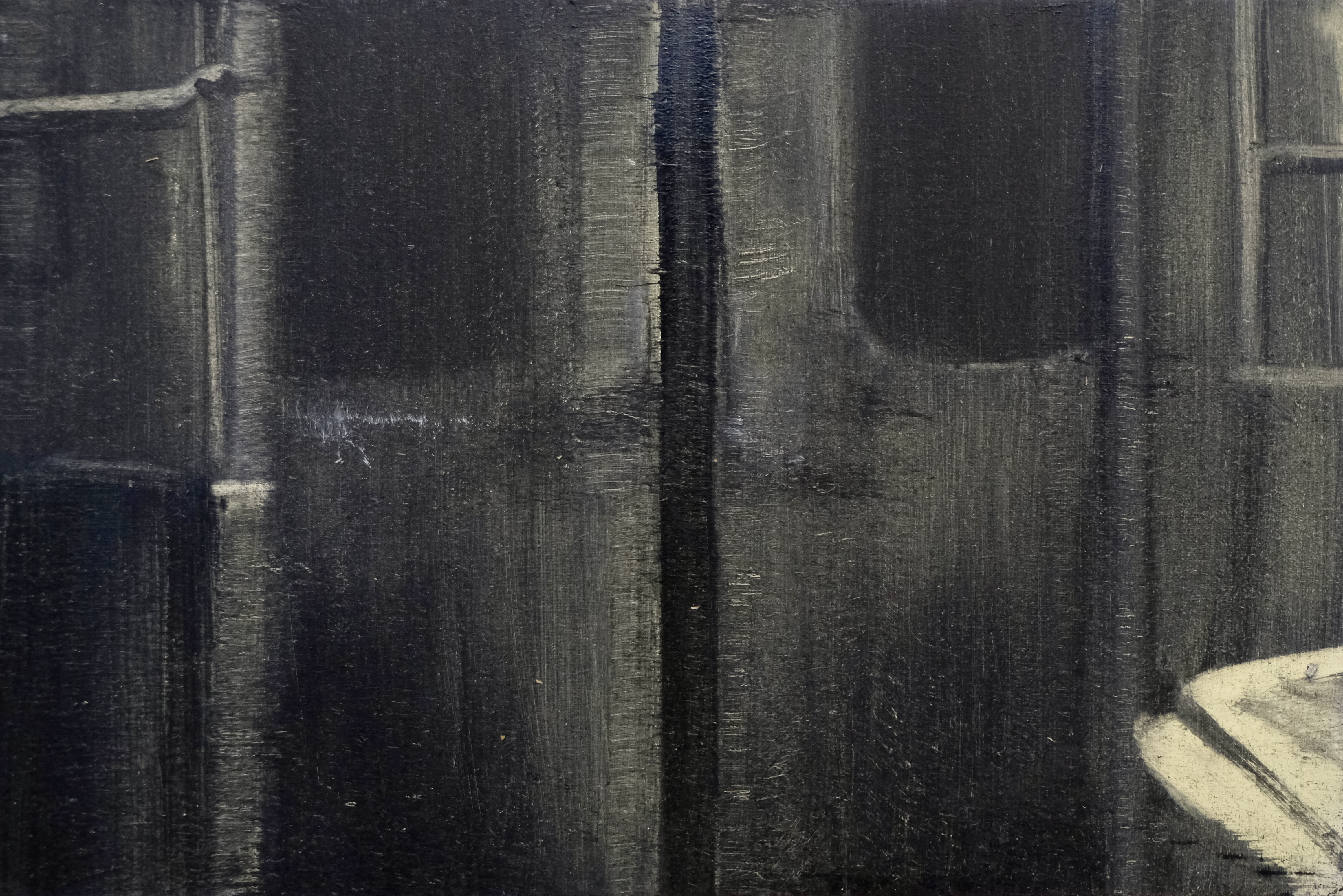  U6 Door, Oil on MDF, 30 x 20 cm