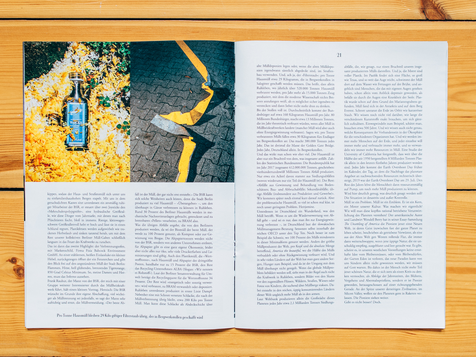 ZEIT Magazin / Cover Story about Waste / Nr. 2 Januar 2020