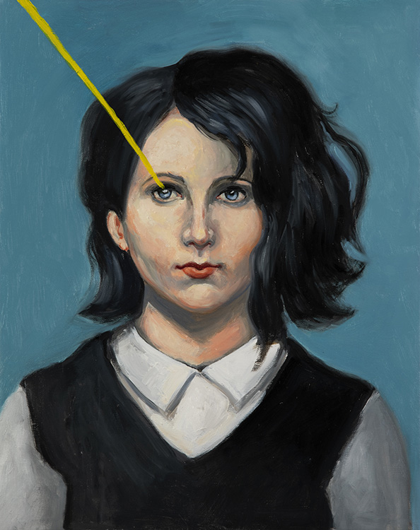  Il raggio di luce, 2020, olio su tela, 50x40 cm  