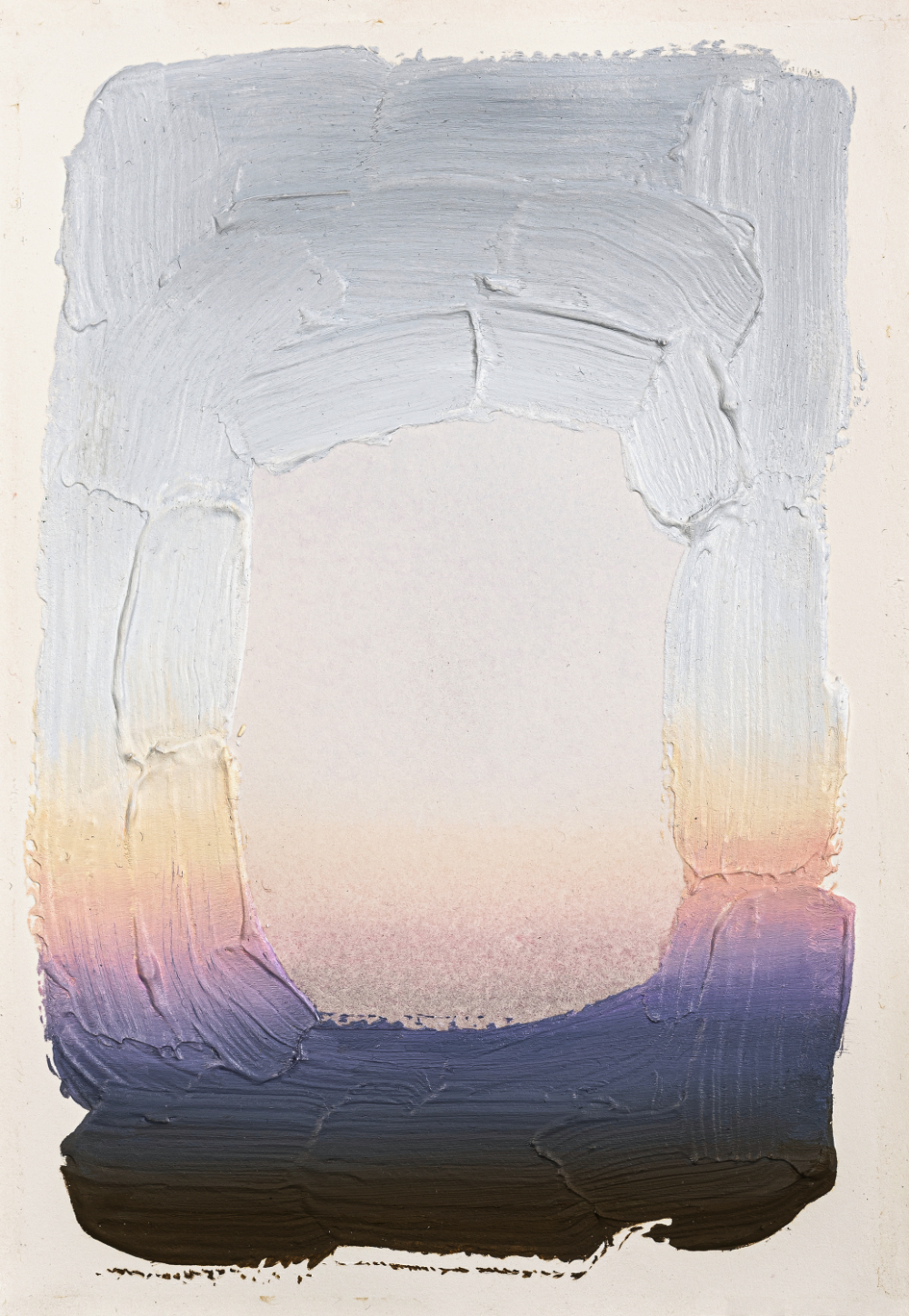 untitled, oil, watercolor and acrylic on paper, 26 x 18 cm, 2019