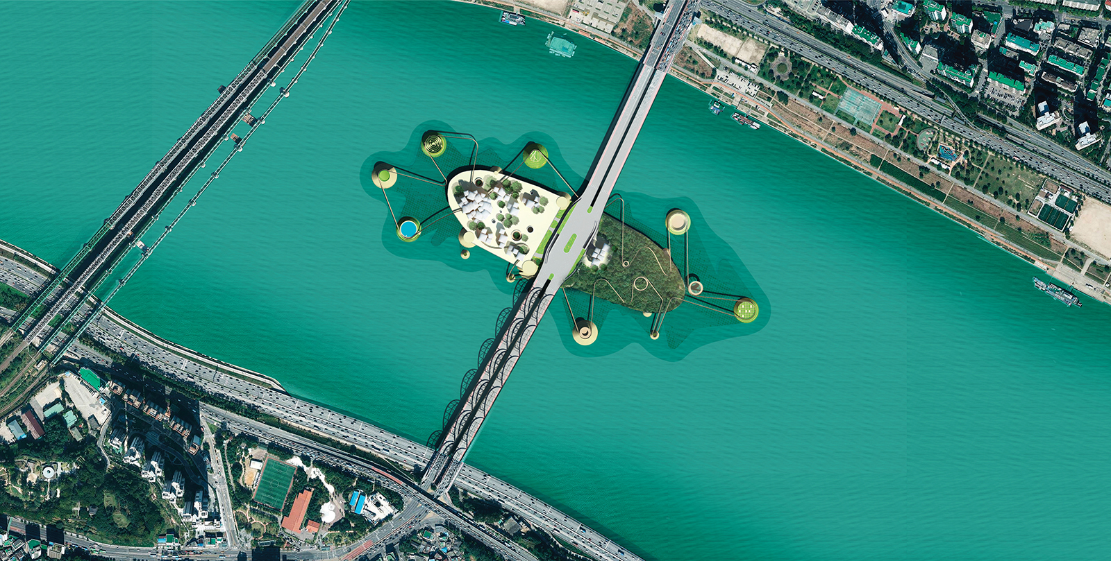 Dynamic Shoreline: High Tide - decreased shore line