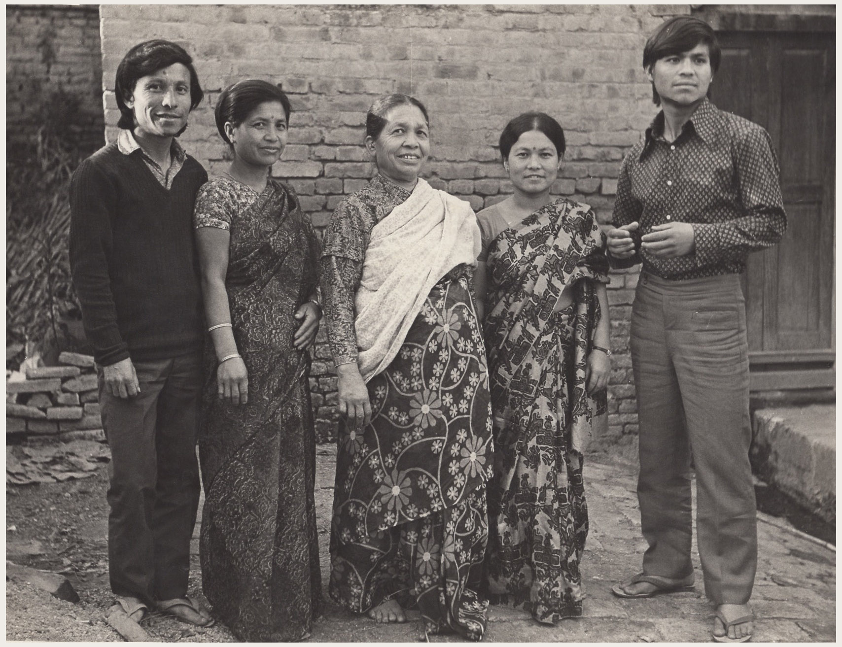 The Vaidya family in Patan, 1960s