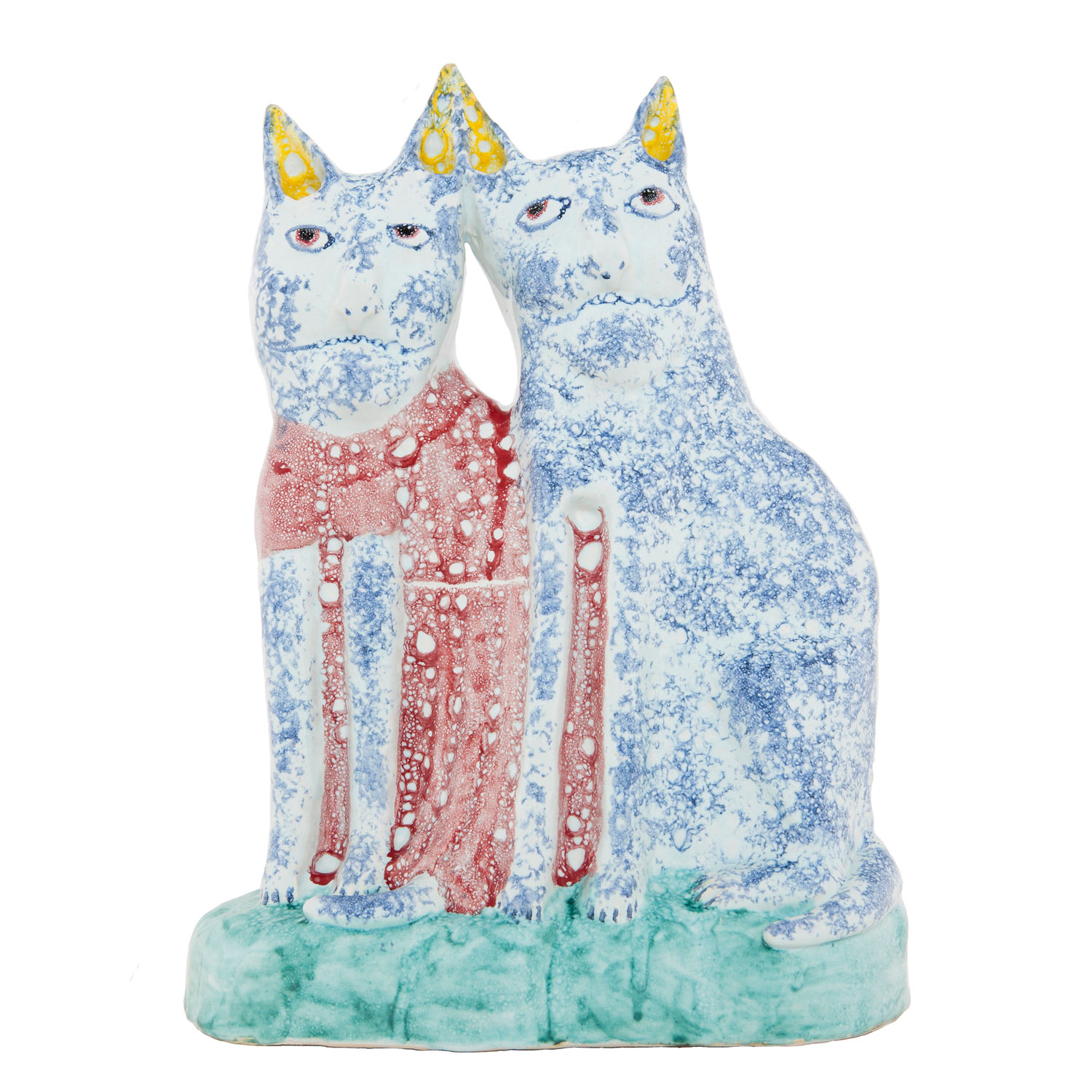 HN805 Twin cats, 16.2.12Glazed ceramic earthenware39.5 x 28.5cm
