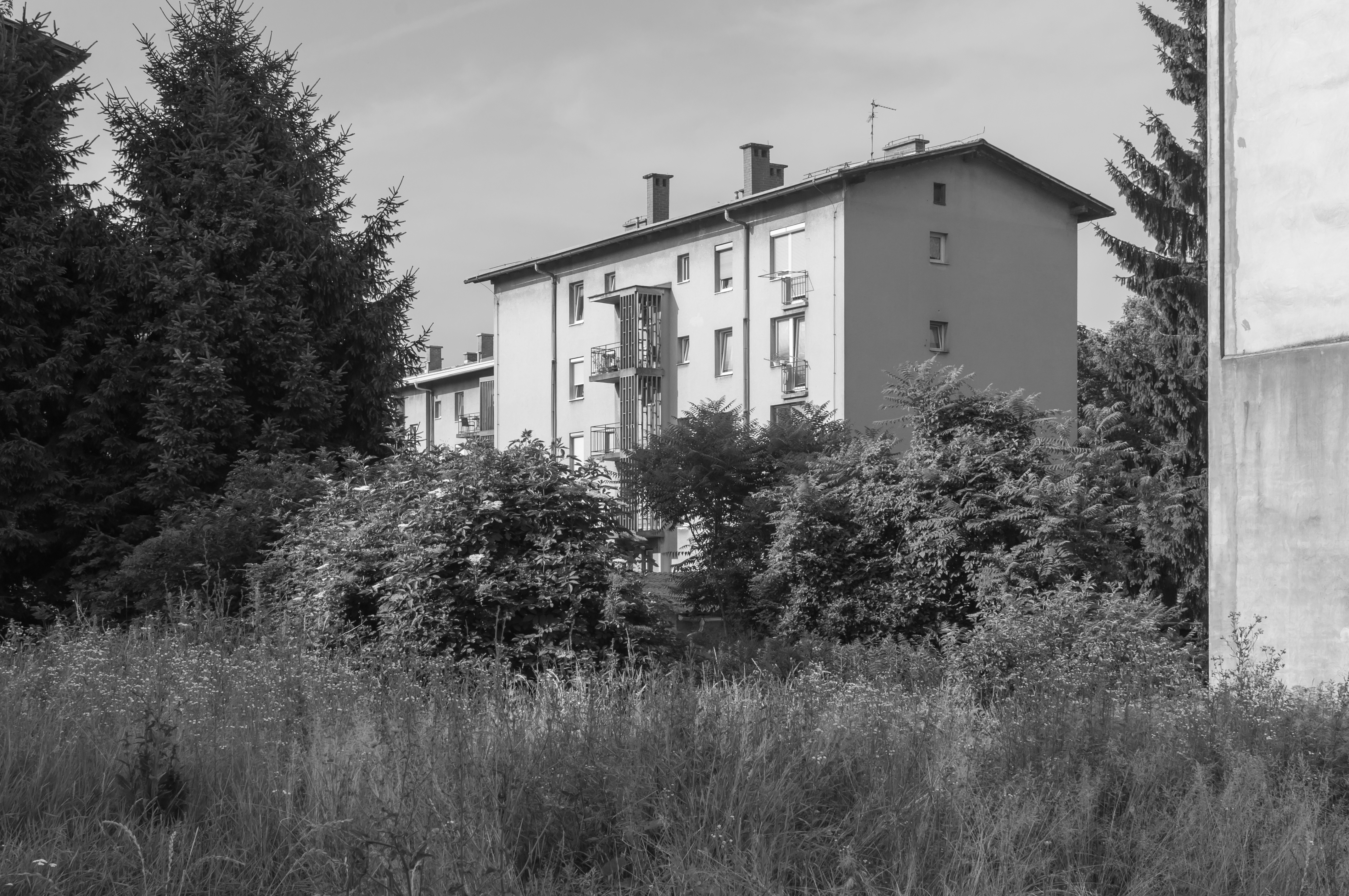 Zadružni stanovanjski bloki na Bičevju, Ljubljana / 1962, Pavel G&ouml;stl