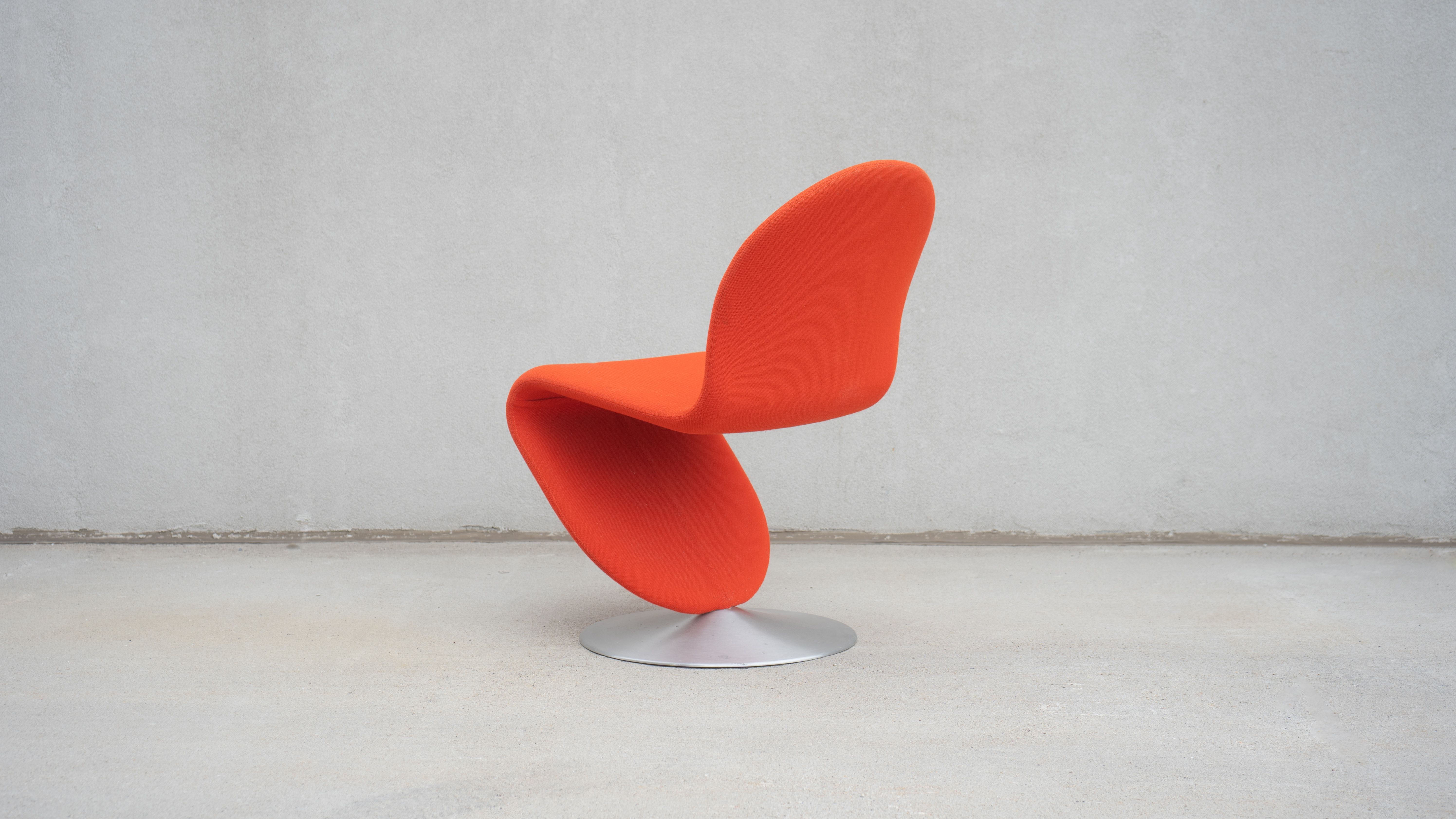 SWEETERFAT VERNER PANTON SYSTEM 1-2-3 CHAIR ORANGE, 70S DESIGN CANTILEVER PANTON CHAIR