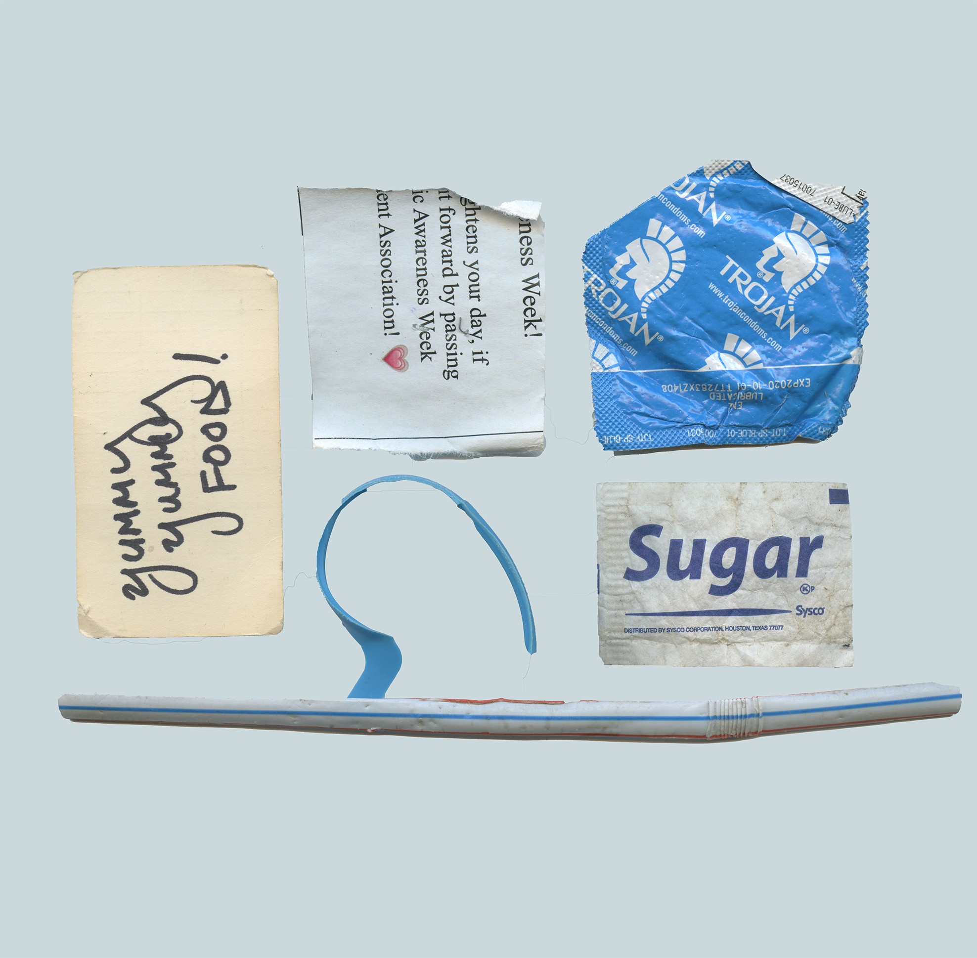 Trash Found on Campus, 2018