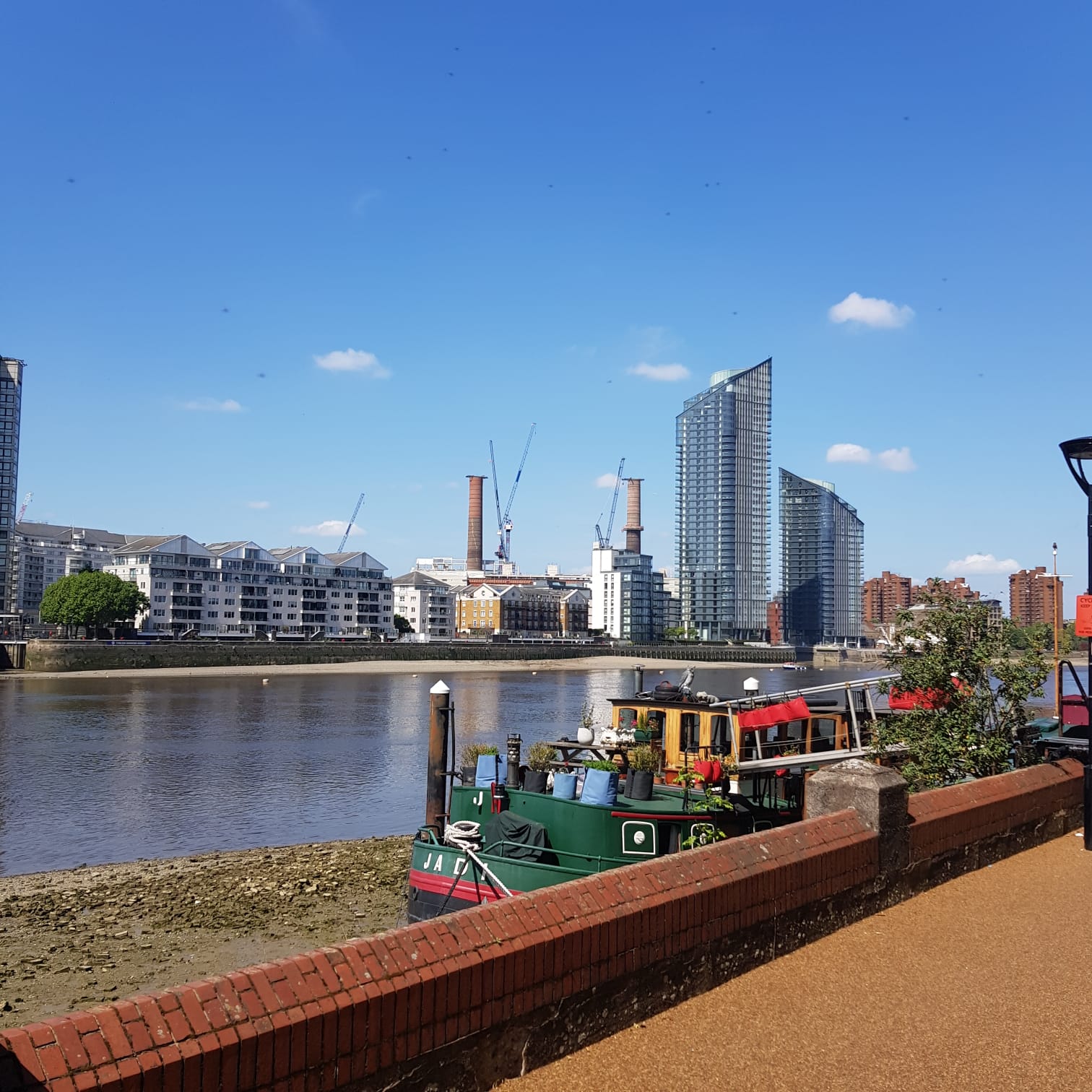 We parked up here, at an intersection of 3 roads, and wandered off in each direction one after the other.    This area was interesting; every location mum spoke about was no longer there, apart from one labour club. Everything had been demolished, gentrified, turned into apartments that look like they&rsquo;re one strong wind away from falling into the river. Many considered Battersea Park to be the most impersonal, but I disagree: the riverside takes that title.